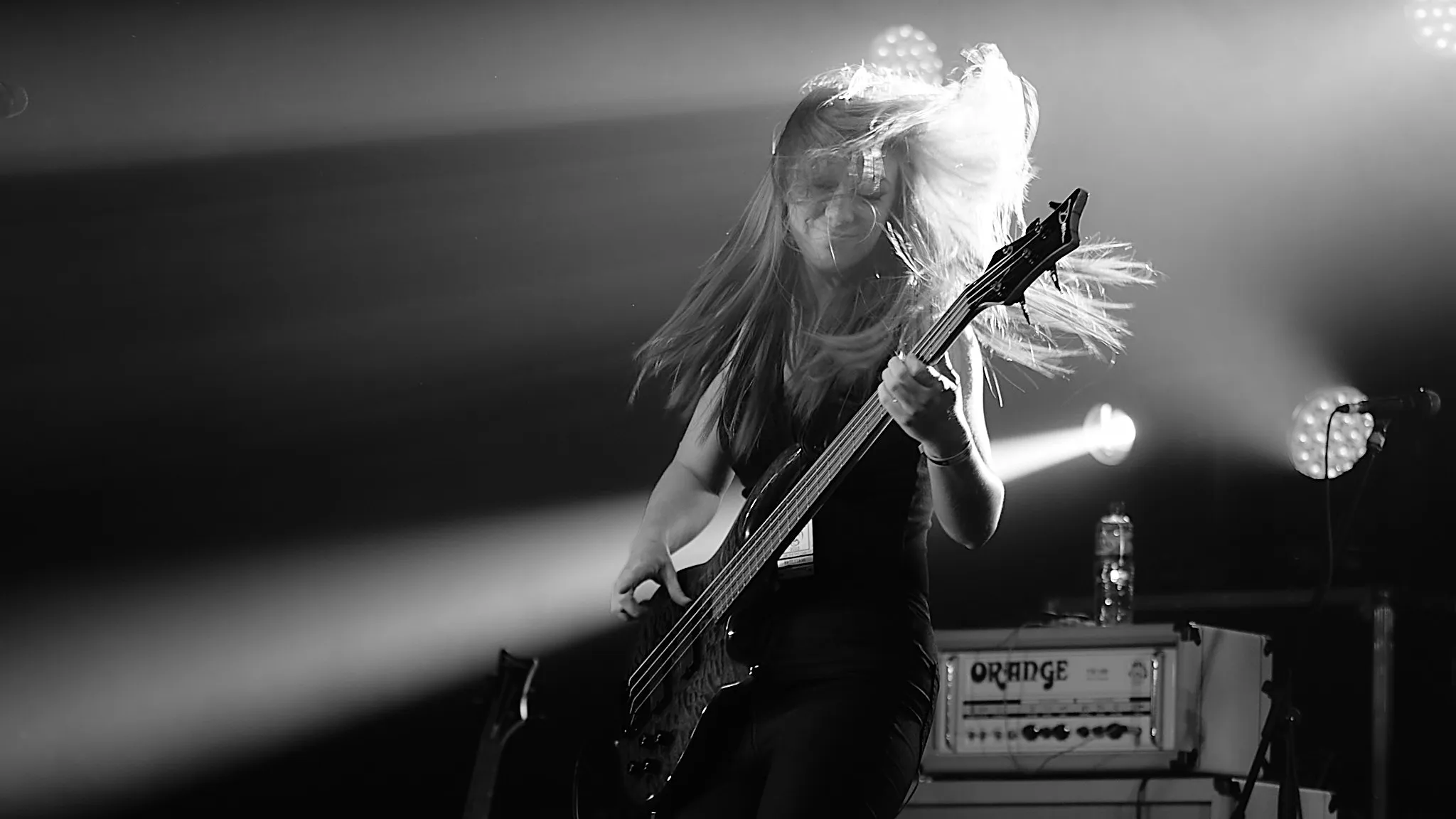 One Person in Black and White
