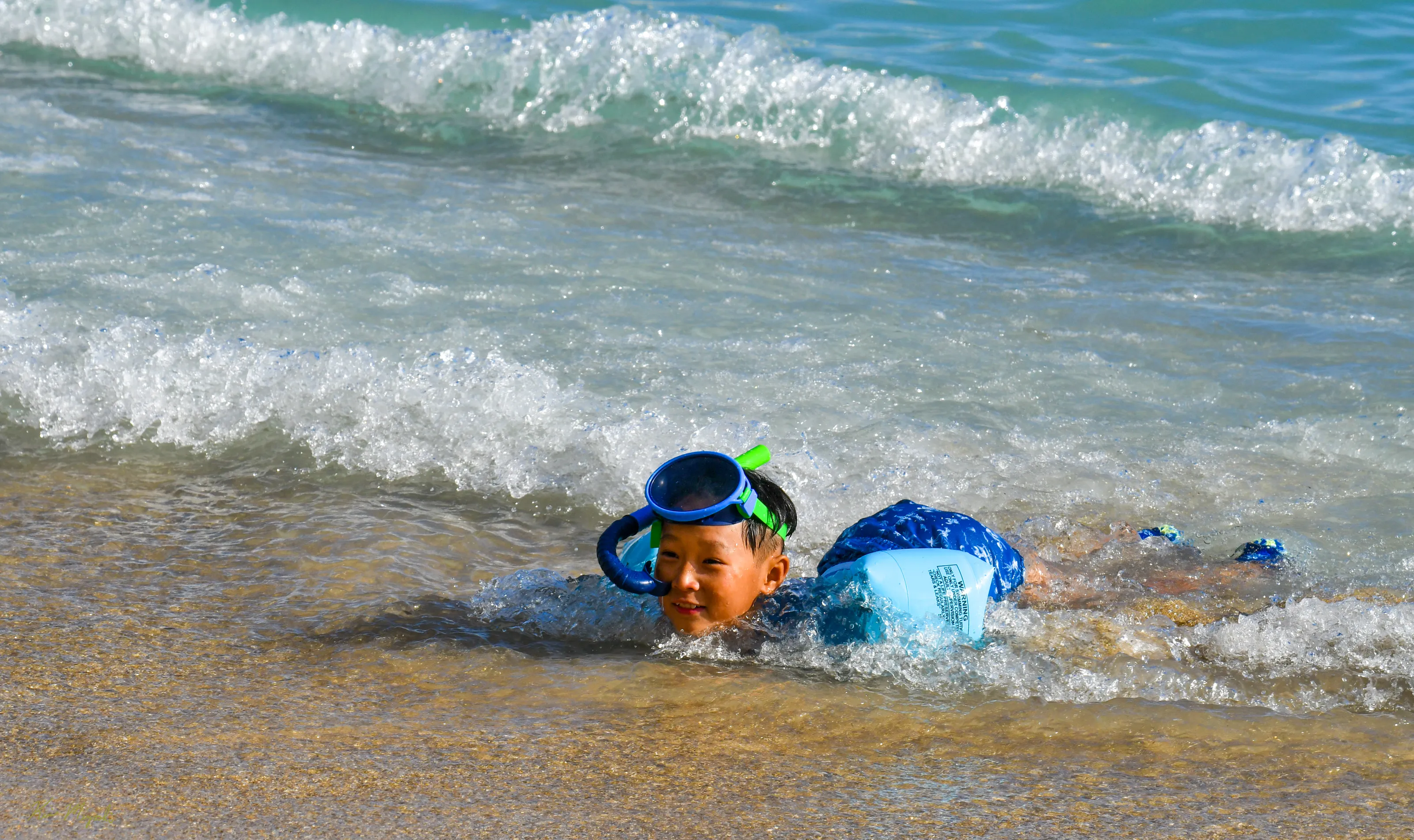 Children Playing at the Beach