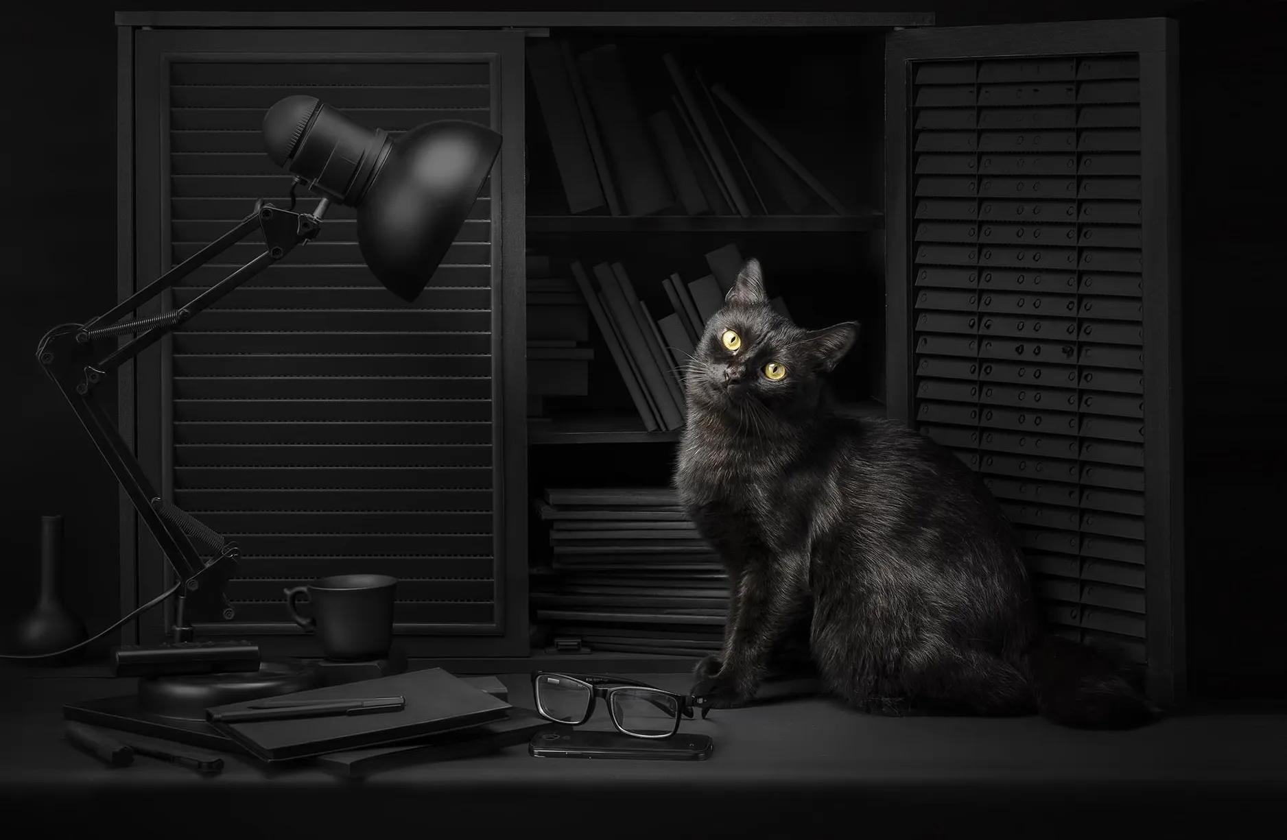 The colour black