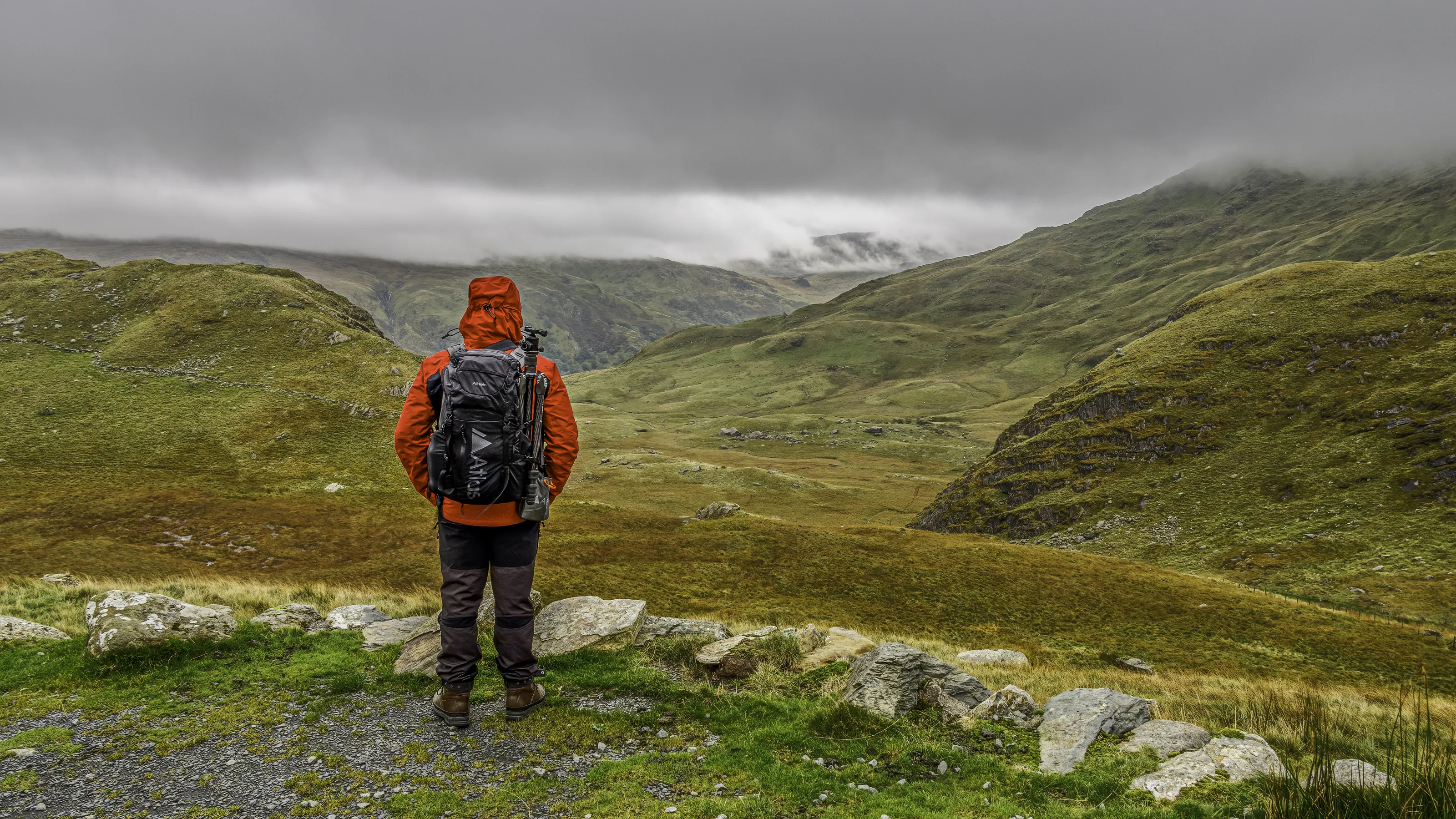 Single Person in a Wide Landscape