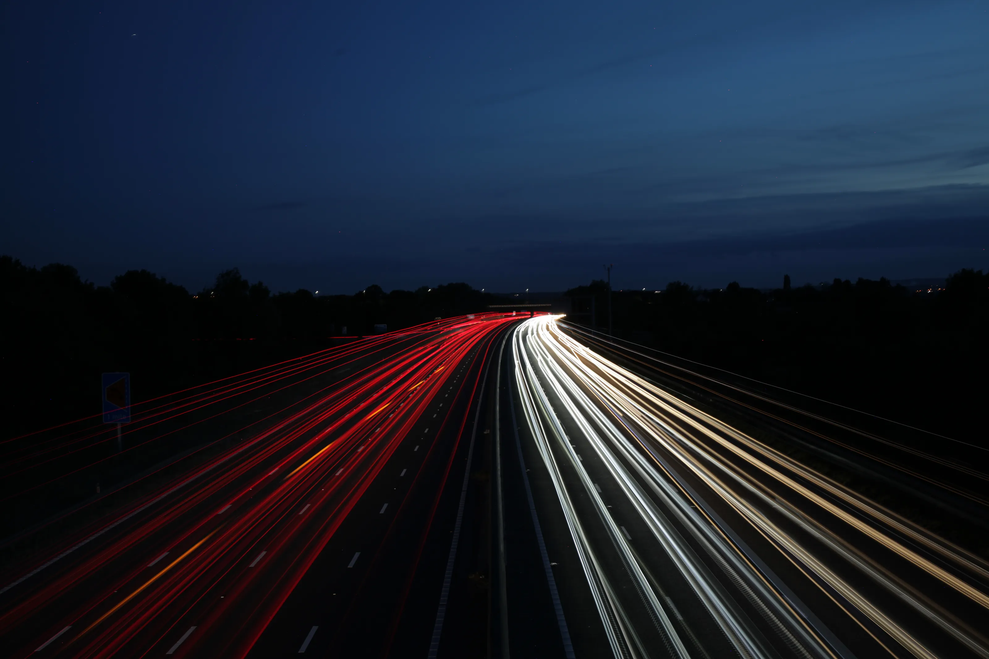 Movement Captured with a Long Exposure