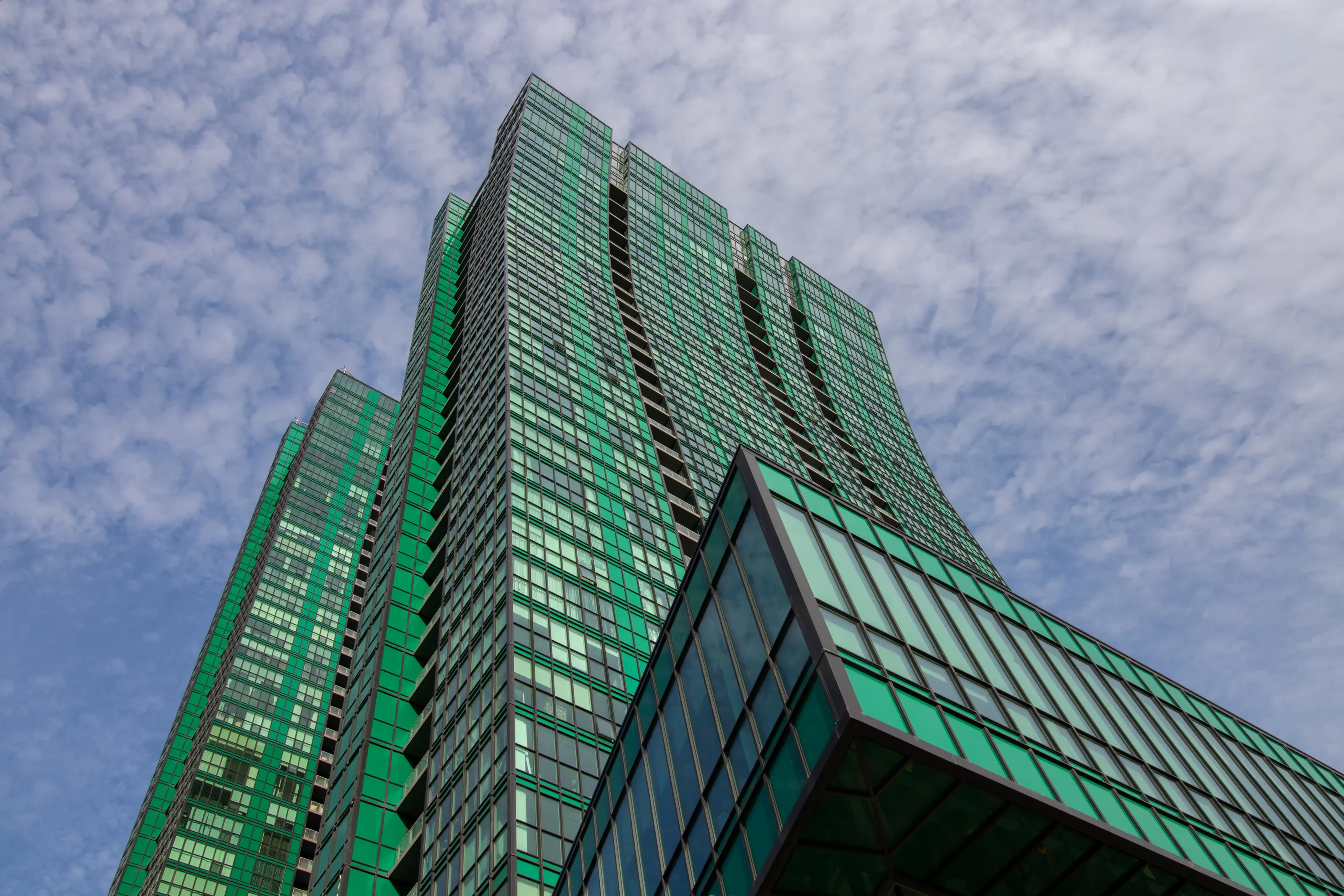 Green-Coloured Buildings (in colour)