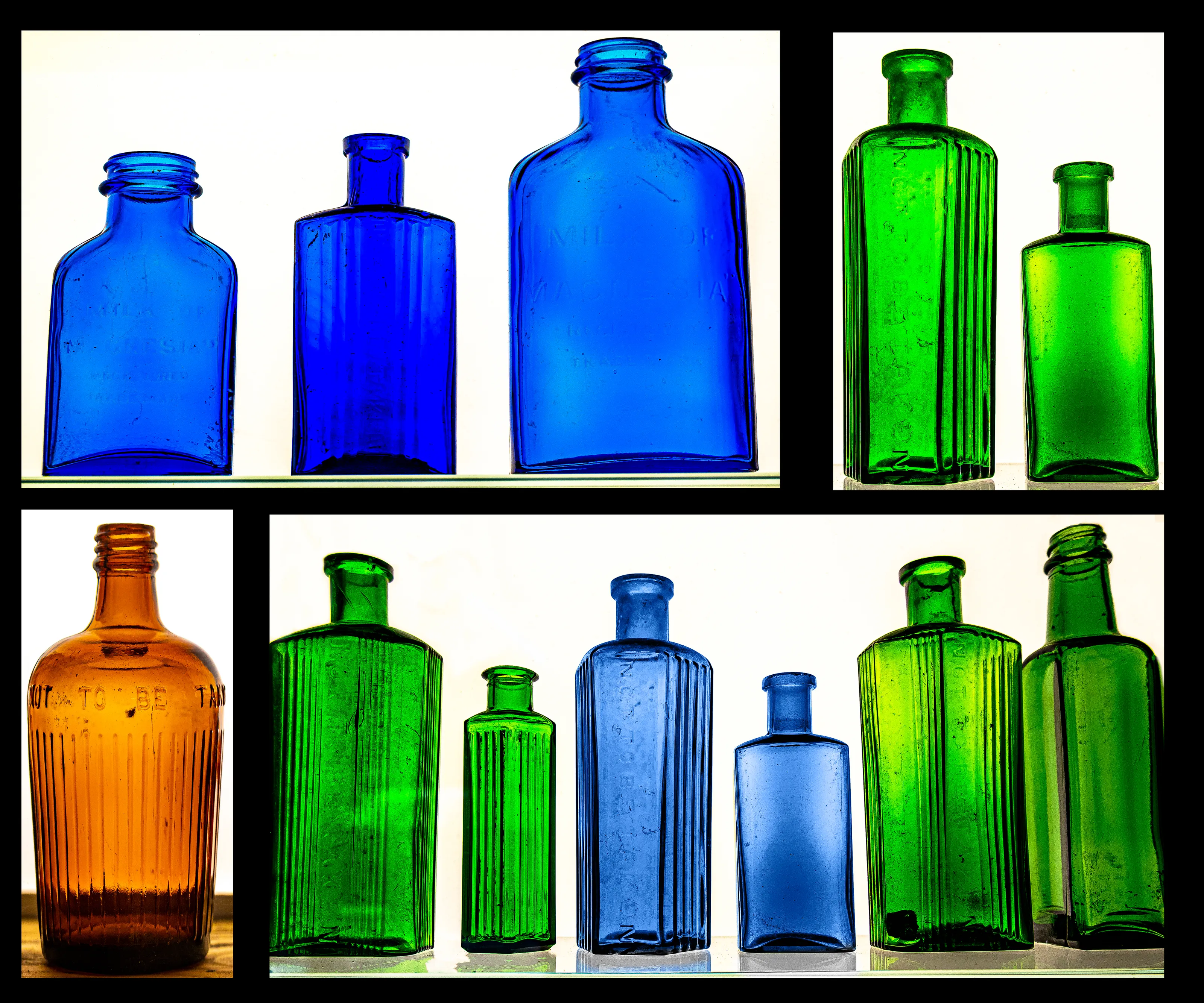Glass Bottles (in colour)