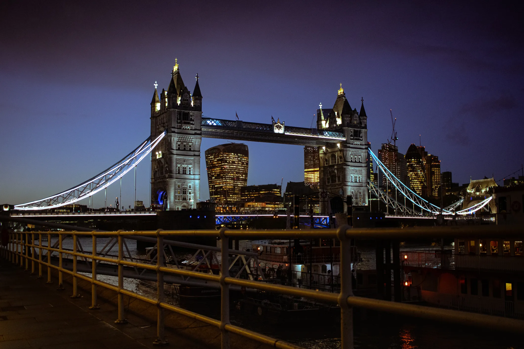 City Lights at Night (in colour)