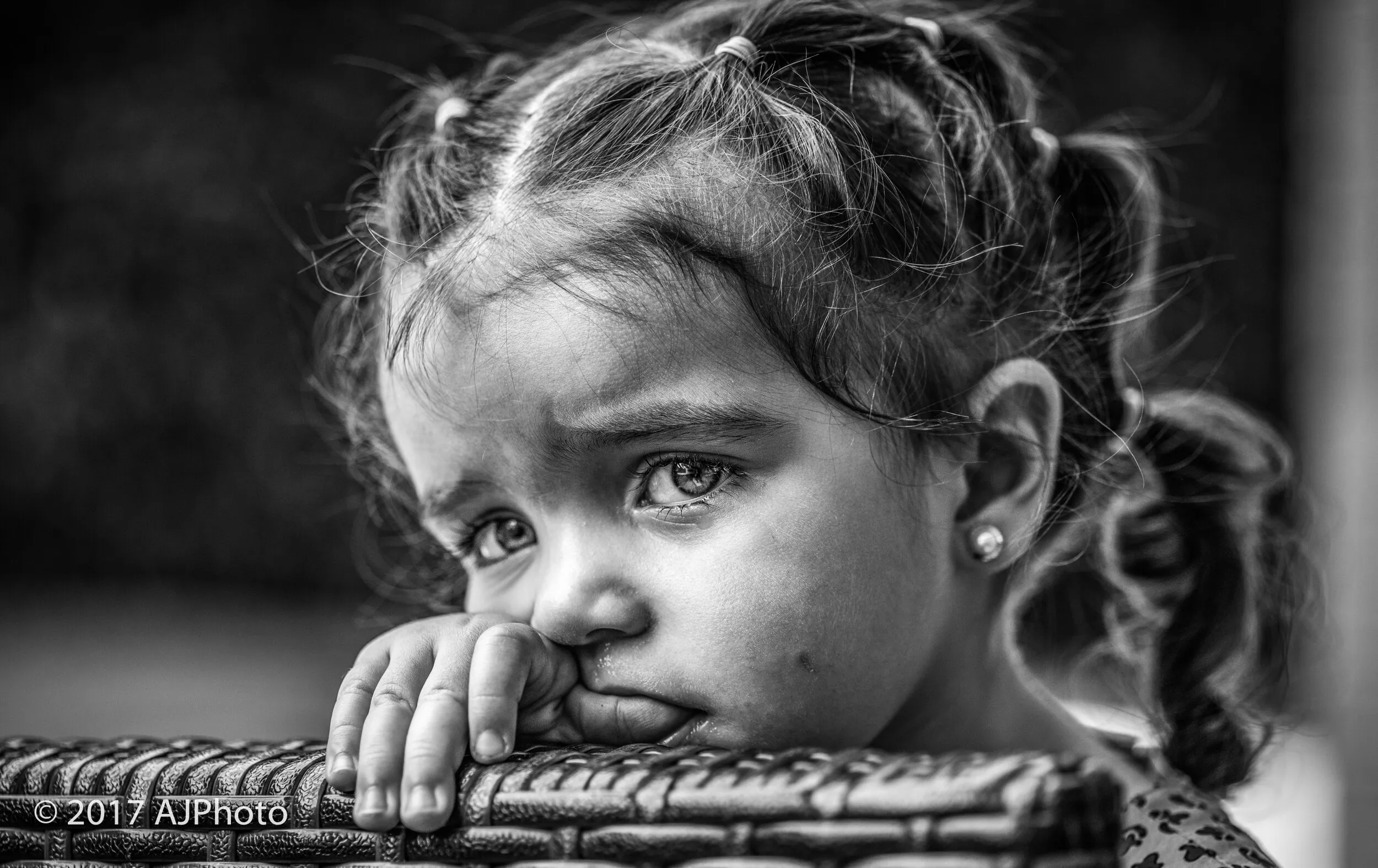 Crying girl.