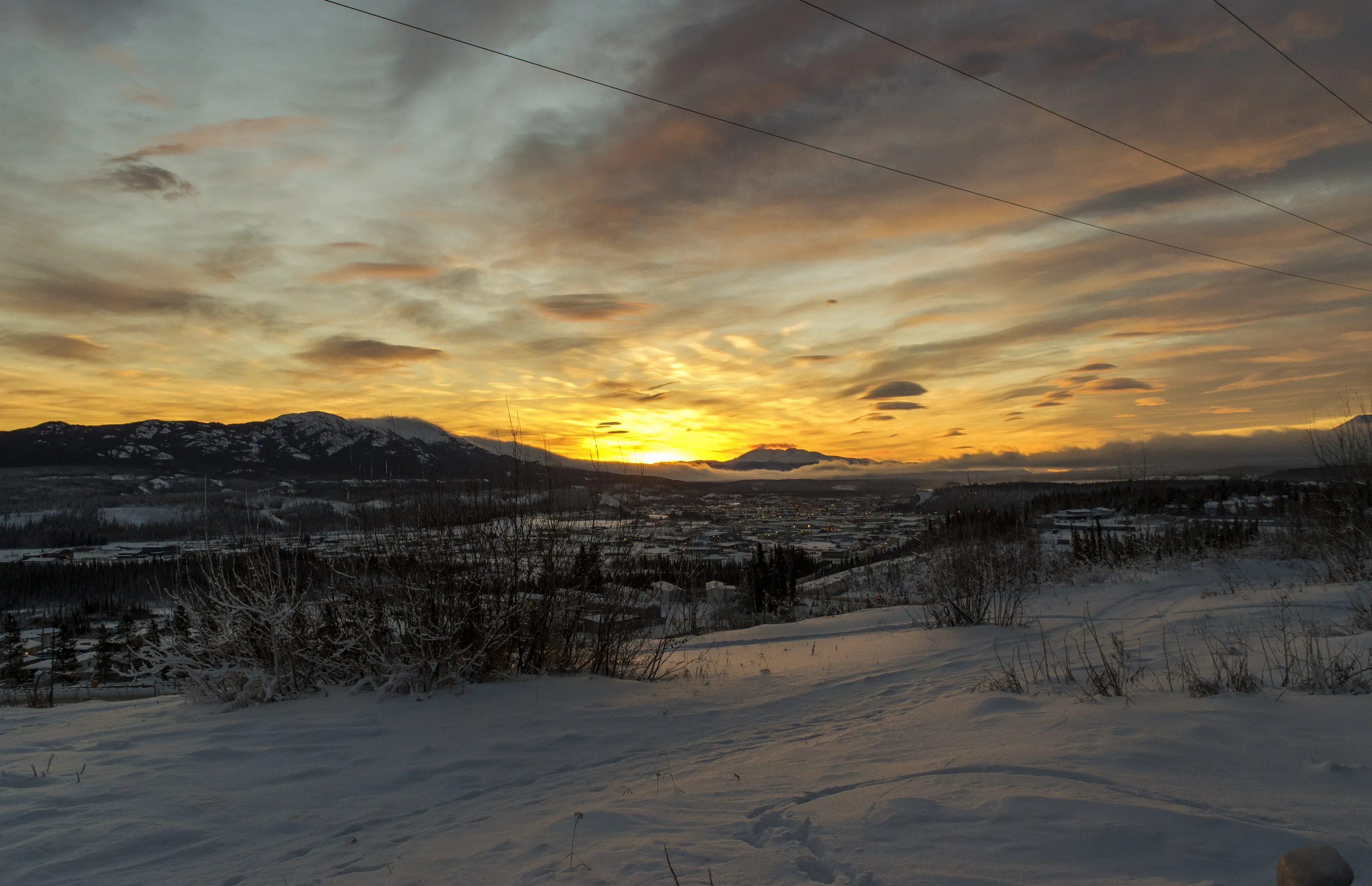 Morning of a solar flare