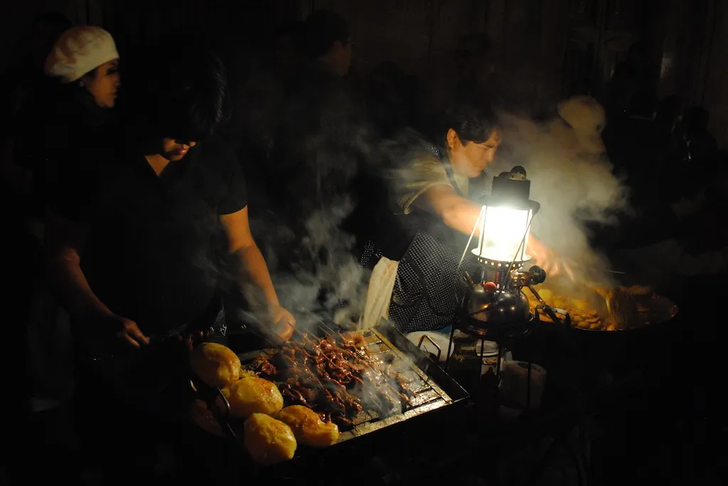 Night market in Arequipa: A snapshot in time