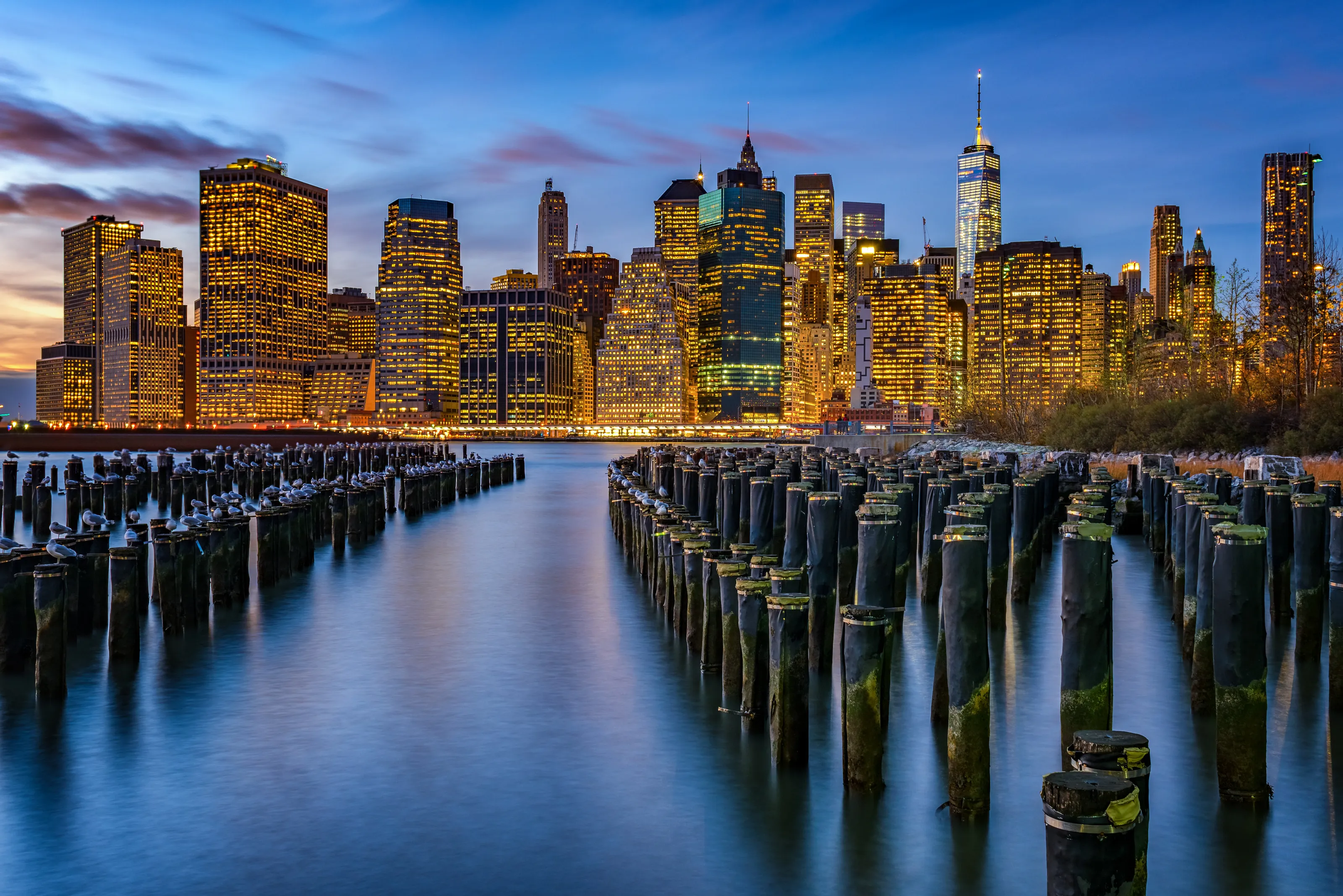Manhatten at twilight