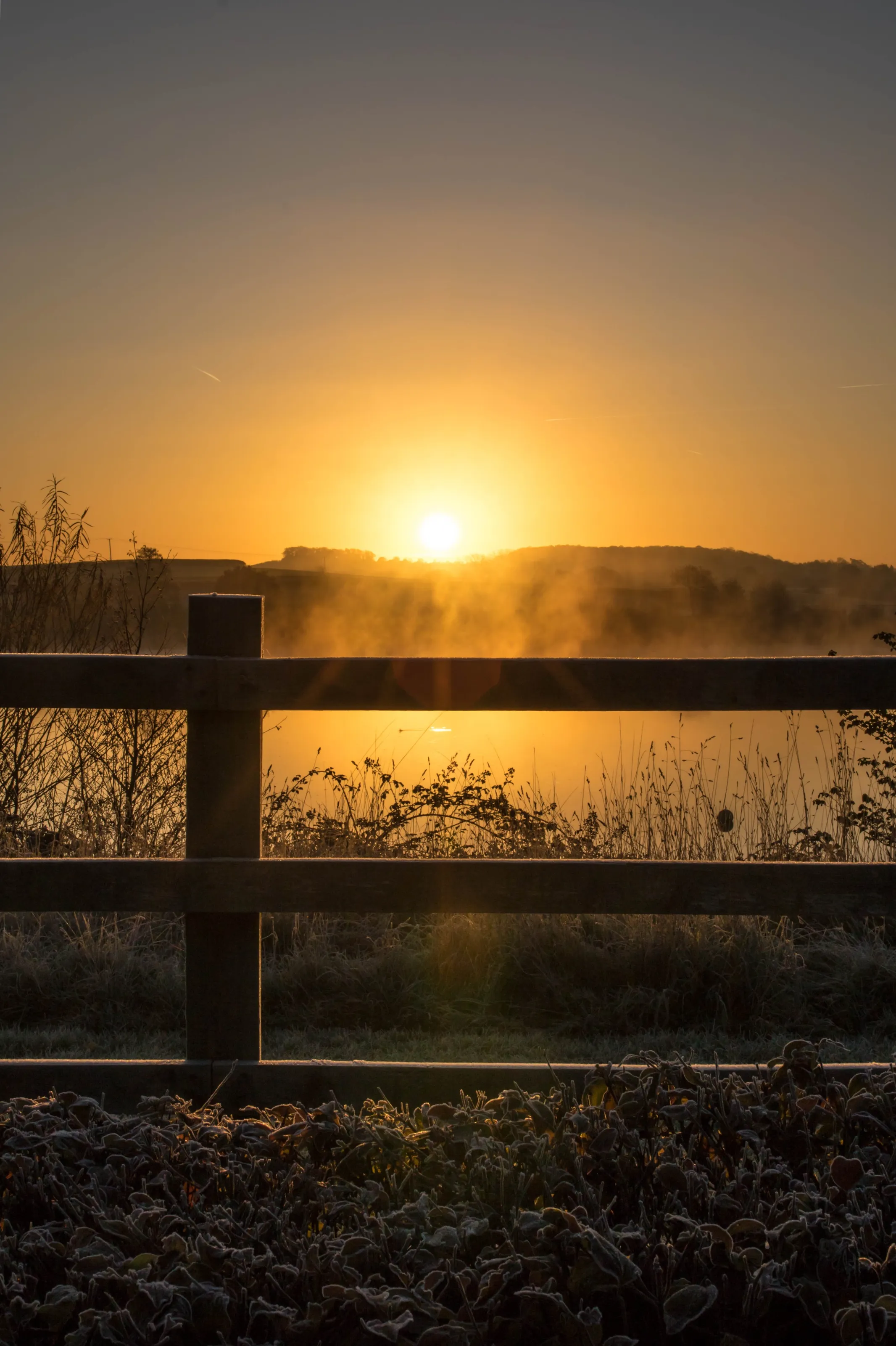 On a cold and frosty autumnal morning