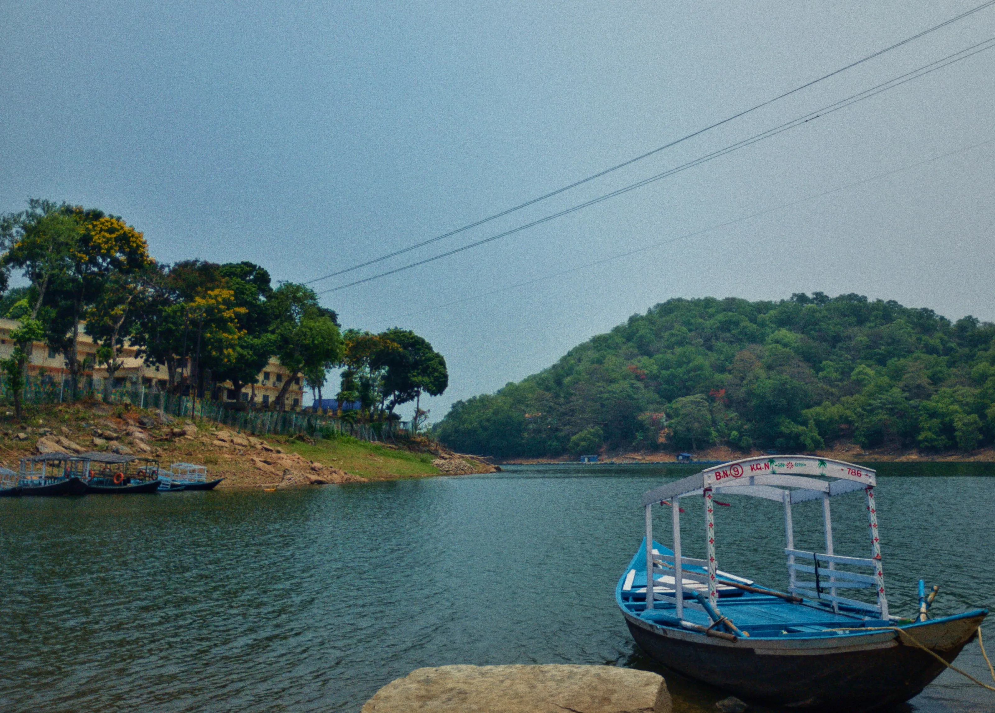 Anchored Boats