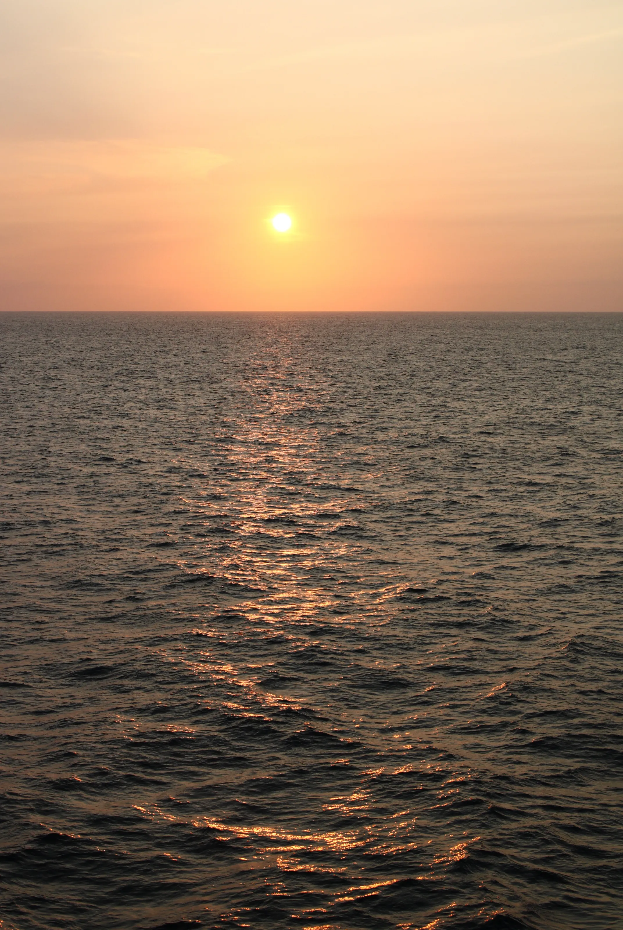 Sunset at sea