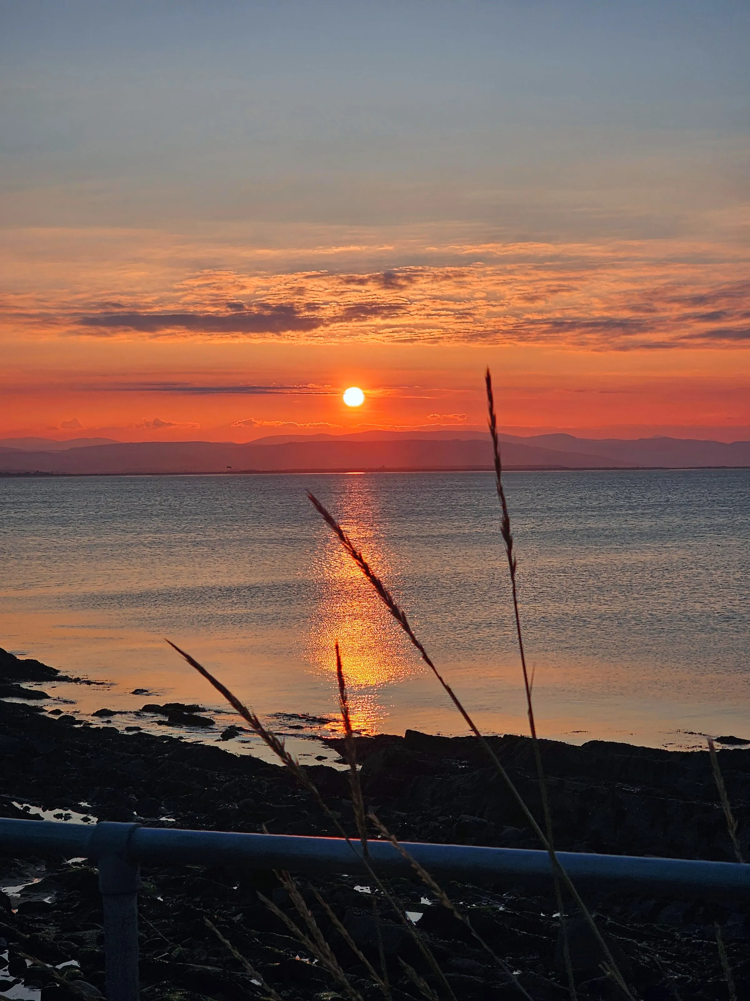 Sunrise or Sunset with Water (in colour)