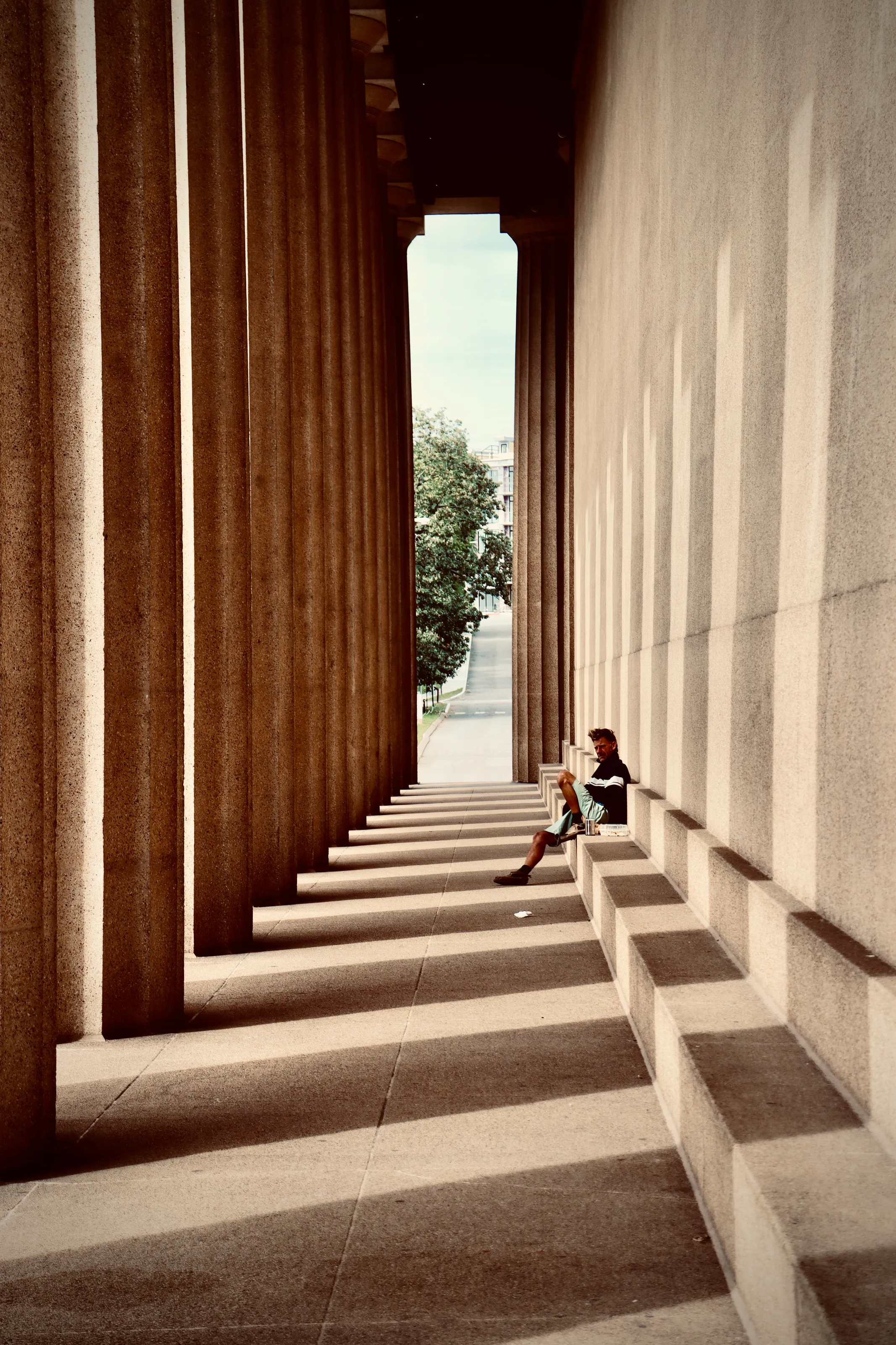 Man at the Parthenon