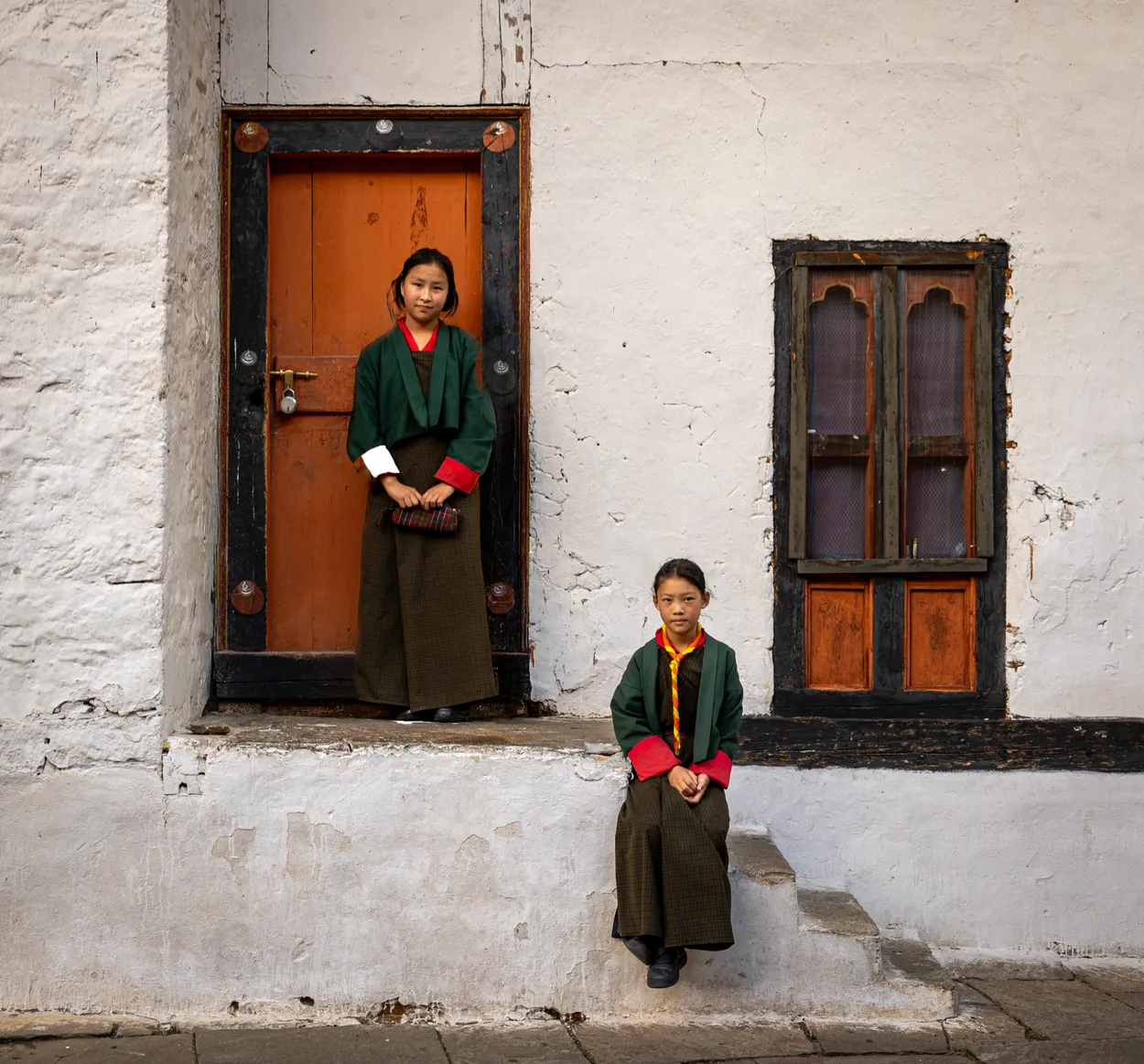 Bhutanese Schoolgirls