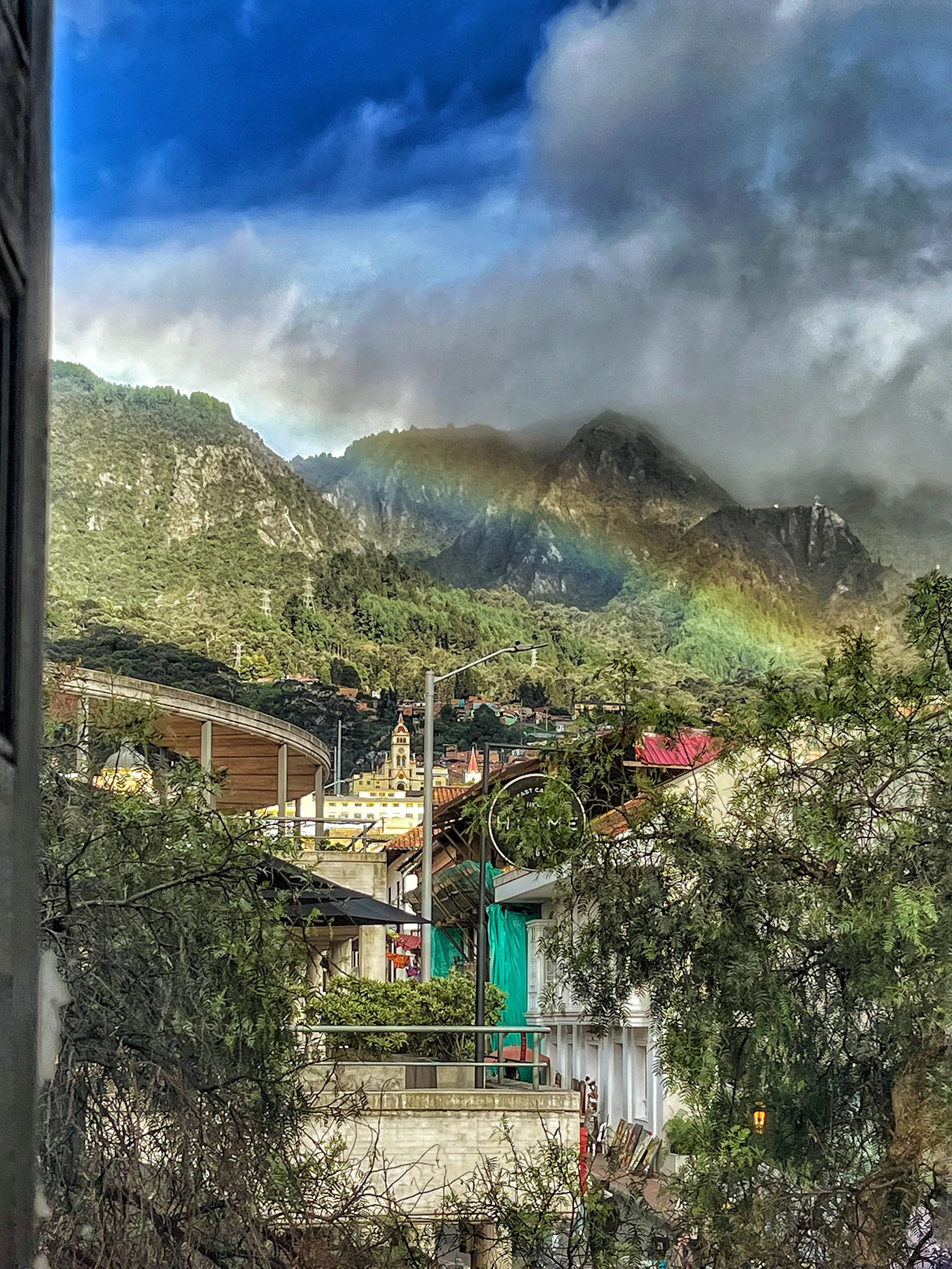 Rainbow Over Bogotá’s Sacred Mountain