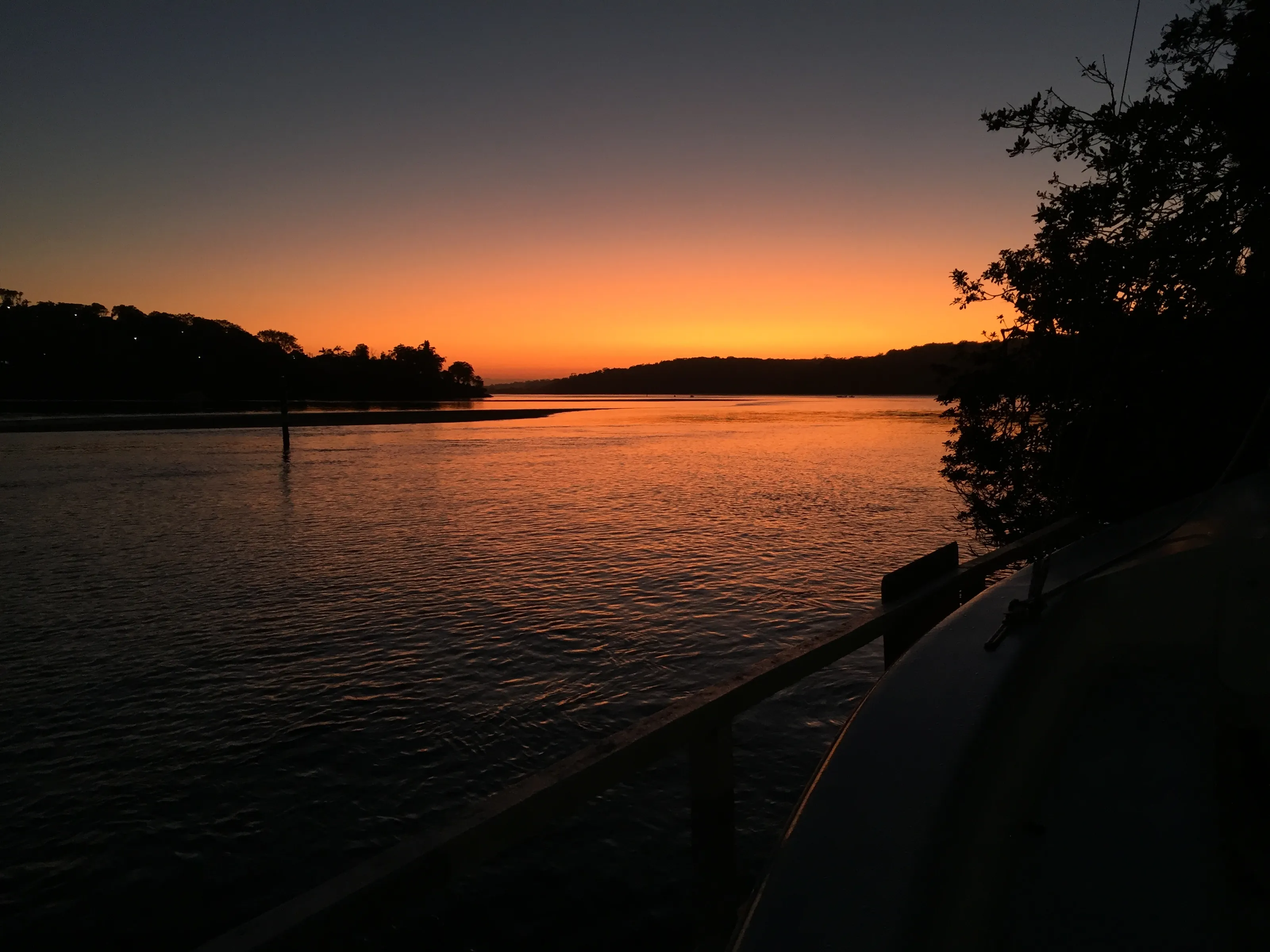 Beautiful orange sunrise