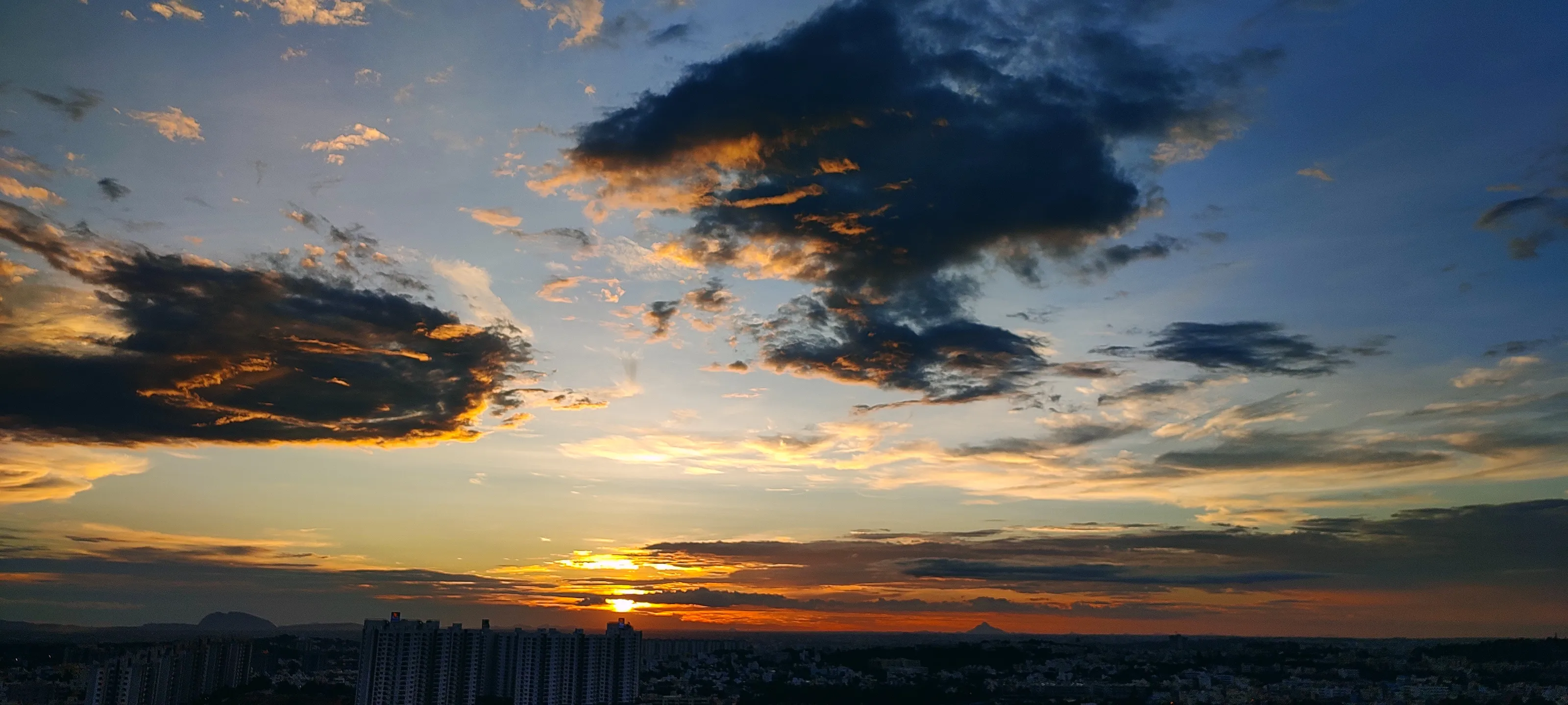 Orange and Blue skies