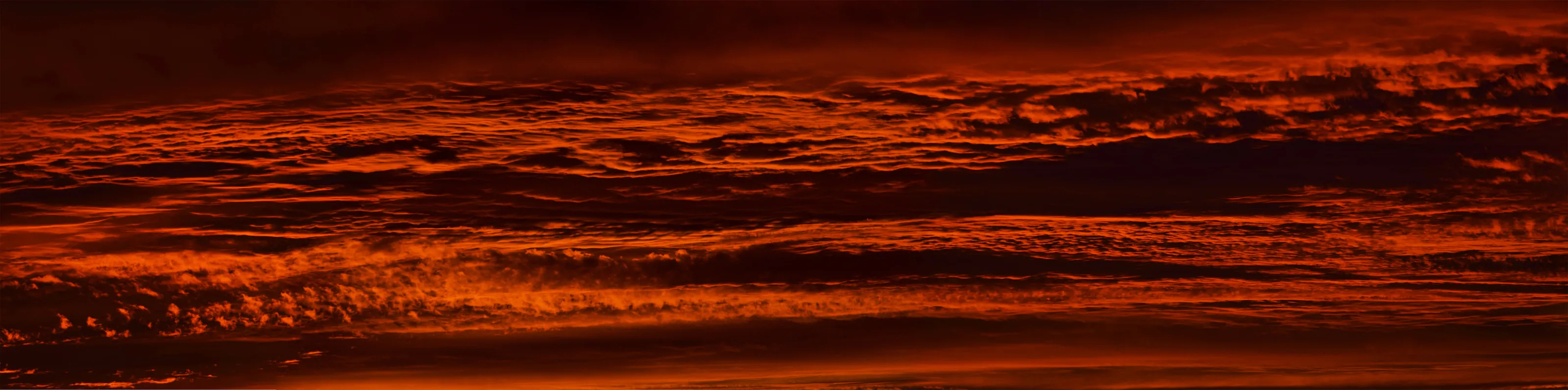 Sunrise clouds panorama