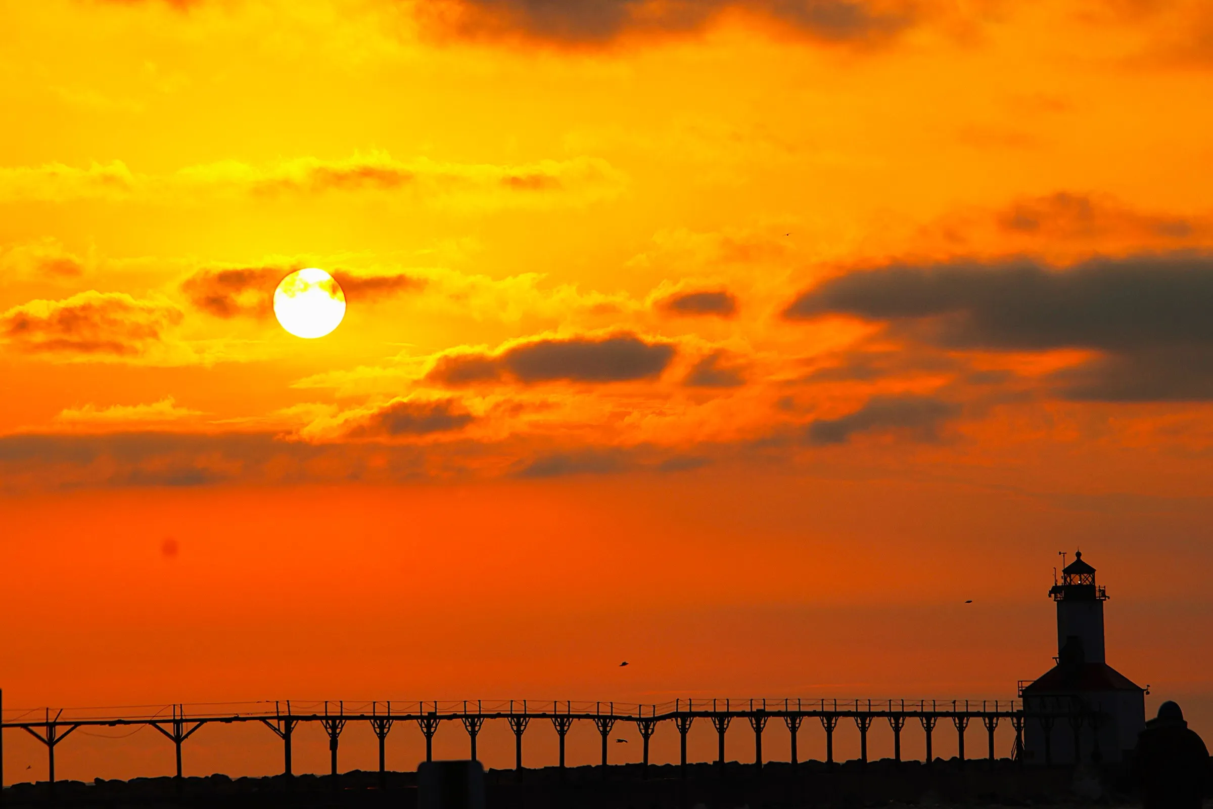 Sunset on Lake Michigan