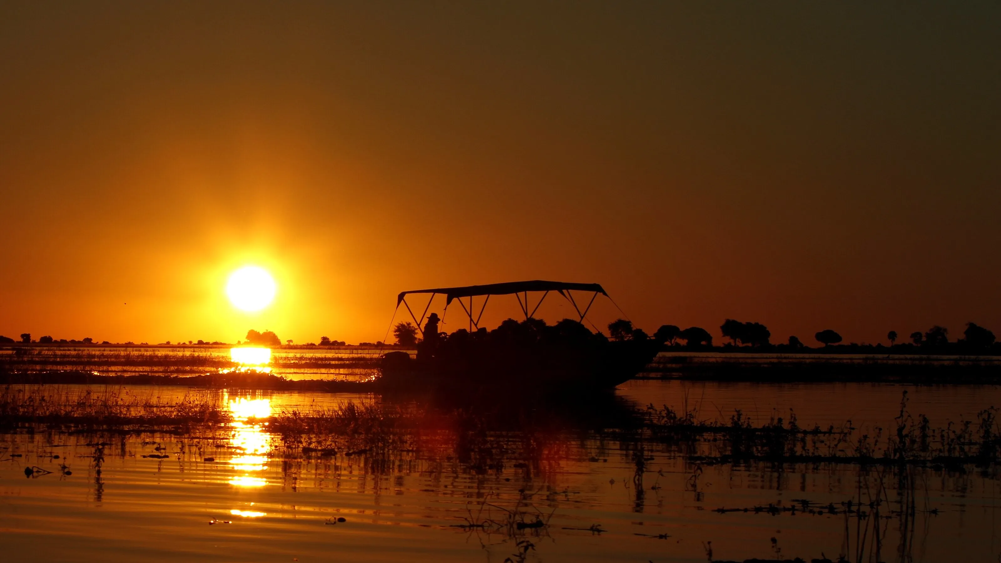 Sunset on the river