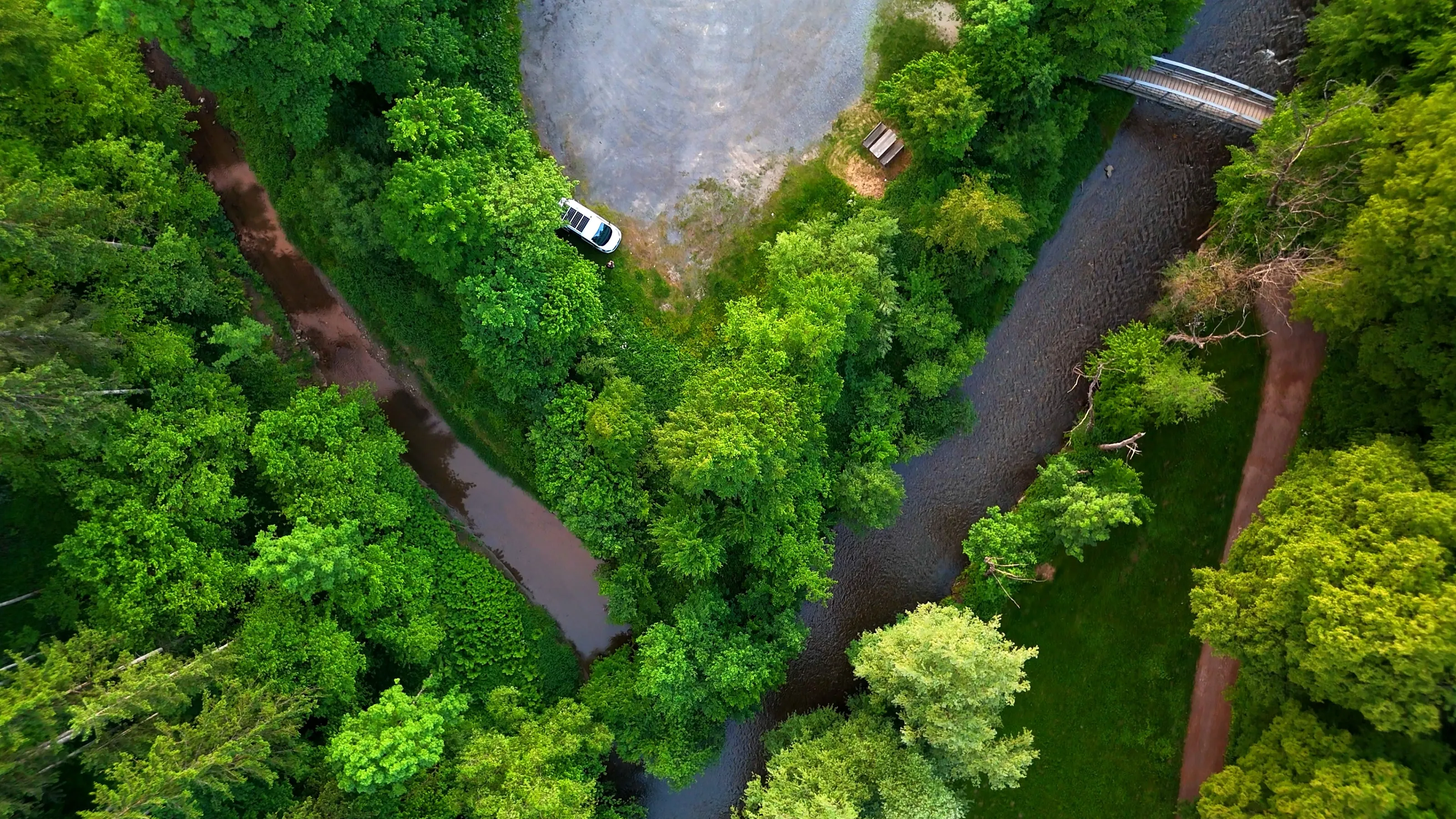 Y-Aerial View Raabklamm Drone Shot