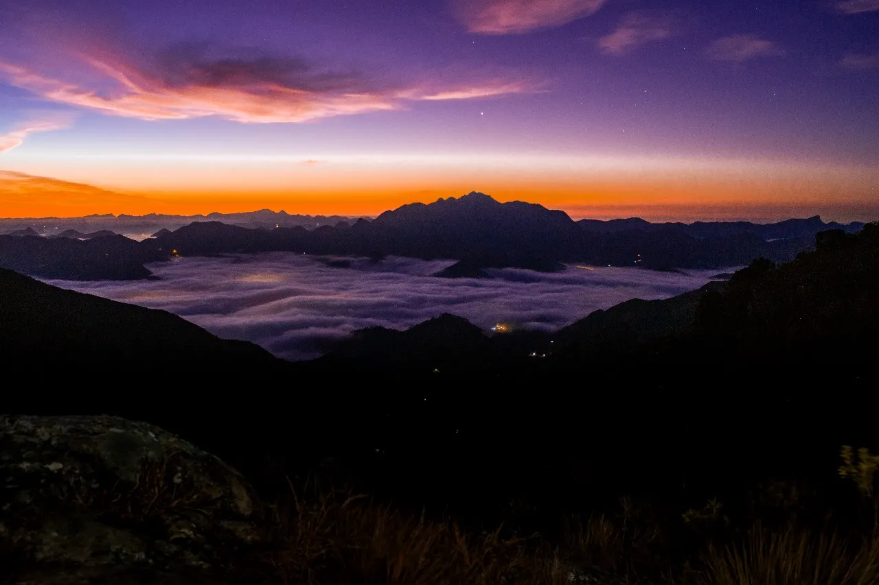 Aurora das montanhas