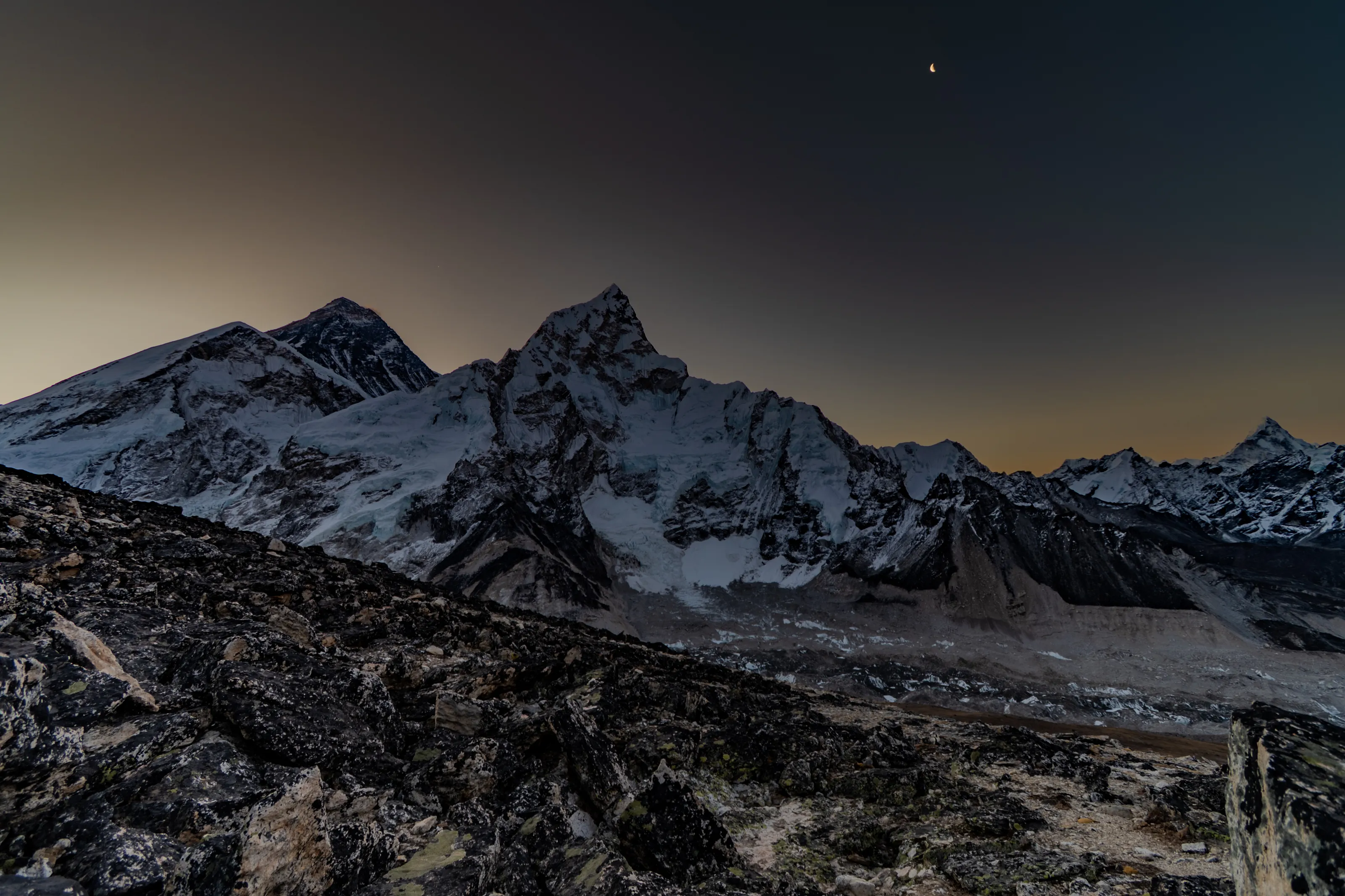 First light touches the Mother of Mountains