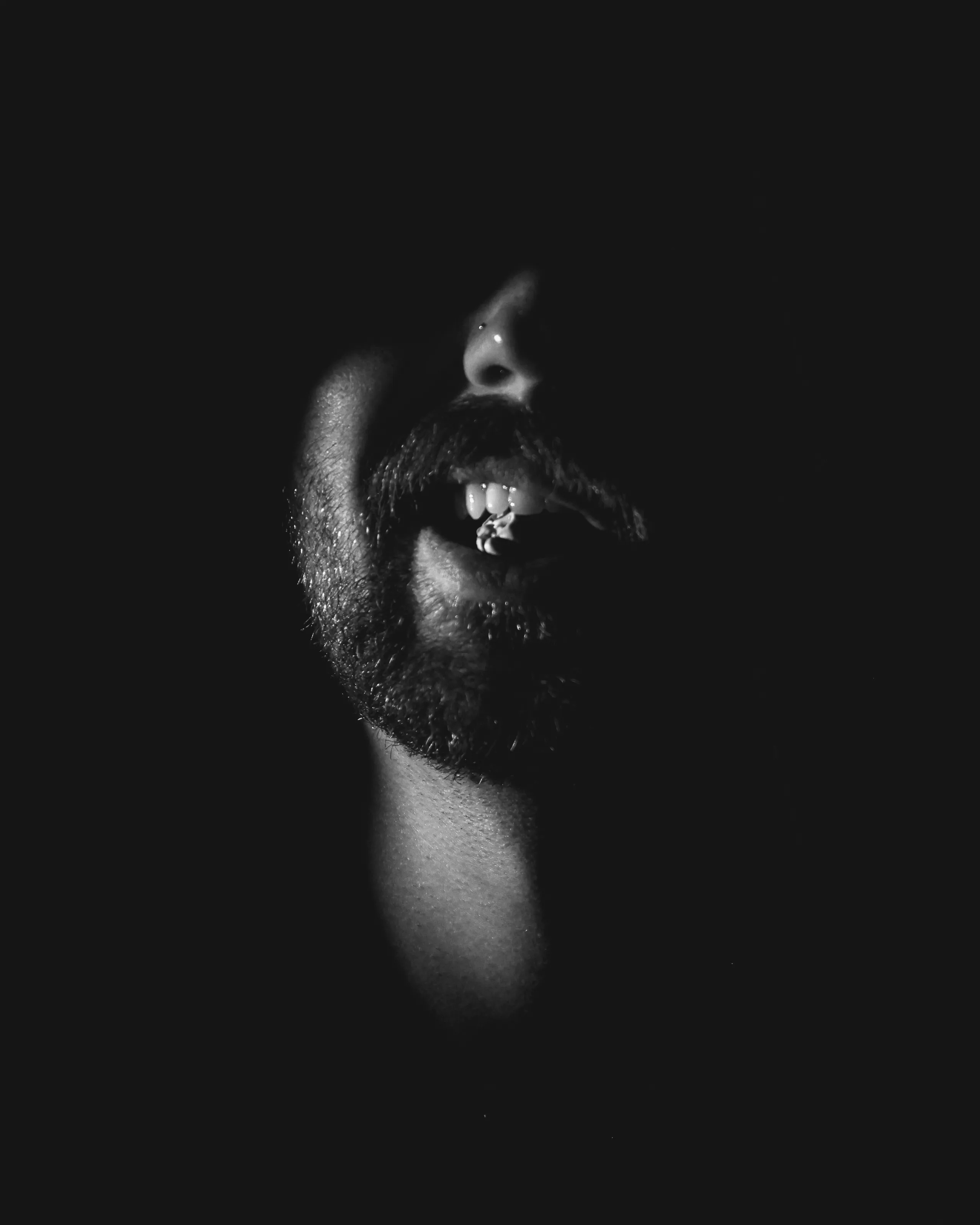 "Pop" - Black and White One-Light Portrait
