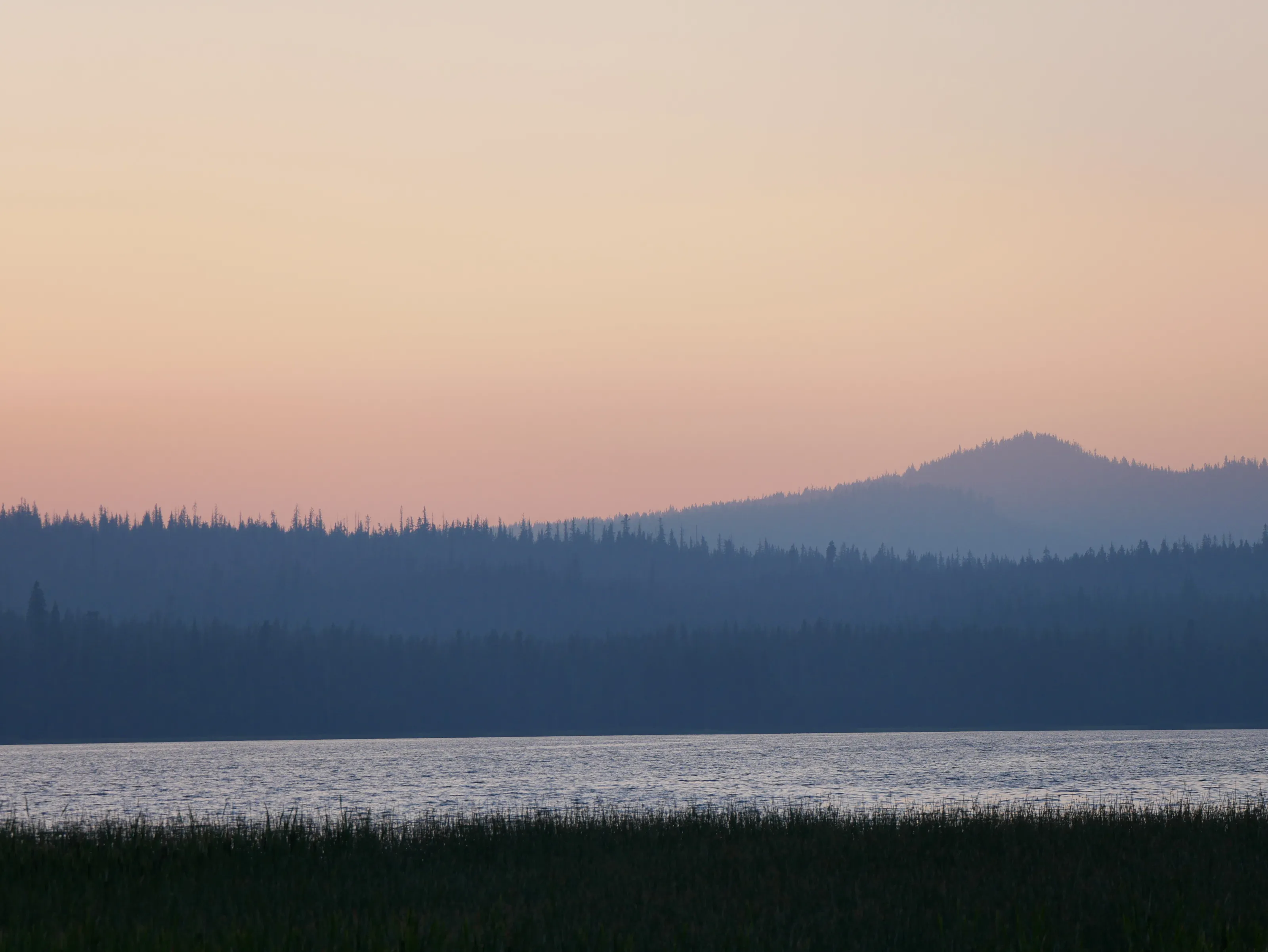Sunset at Lava Lake