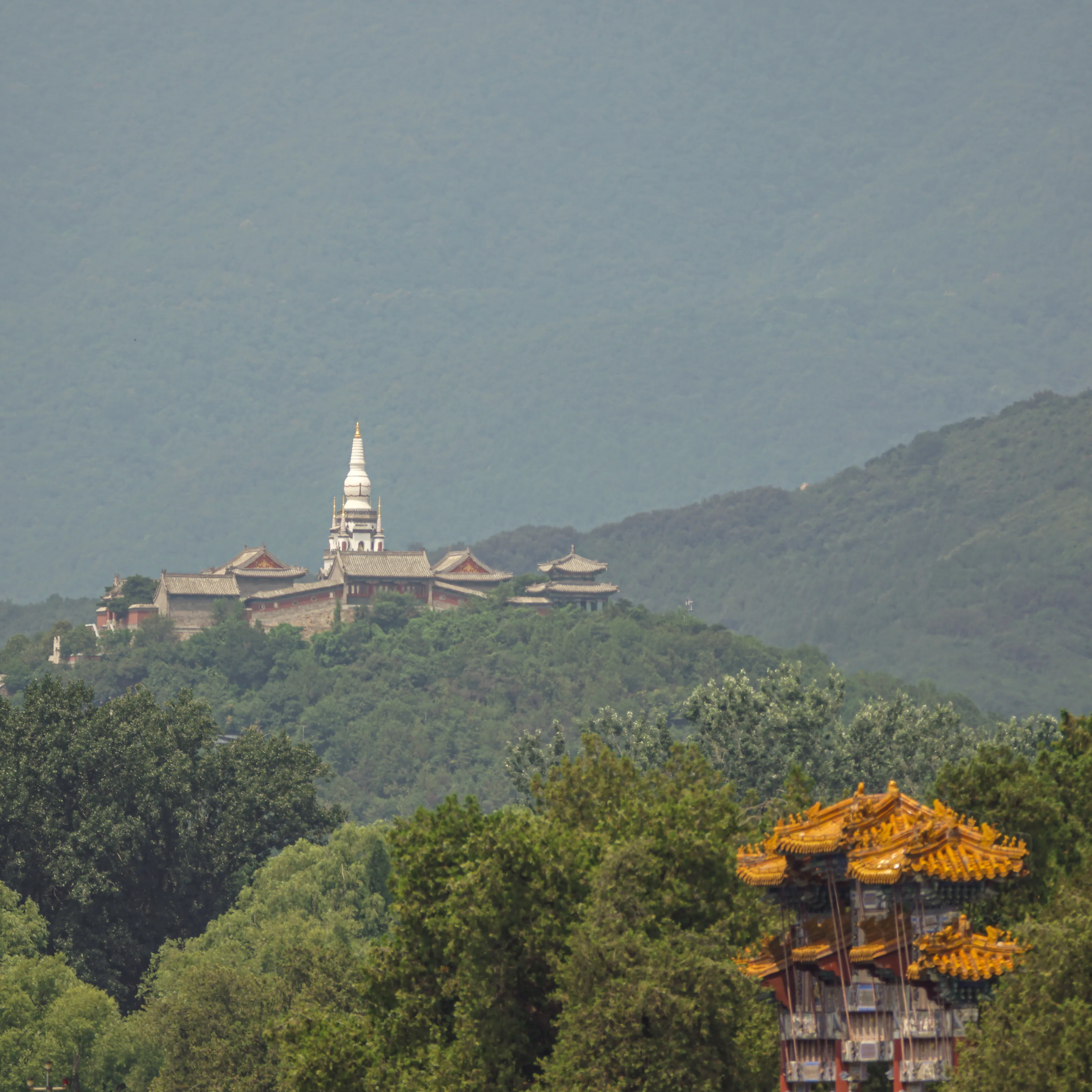 Looking away from the Summer Palace