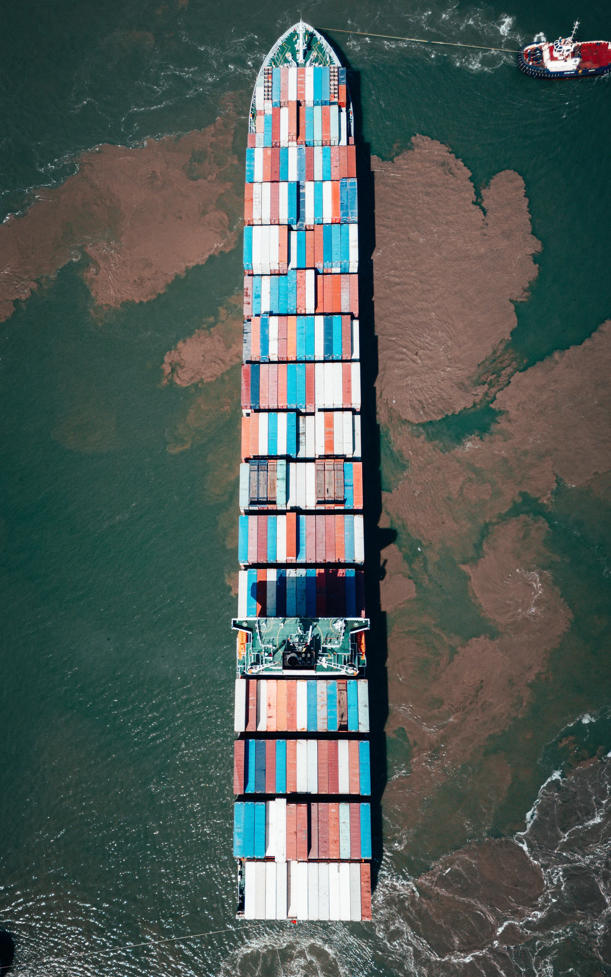 Cargo ship at Felixstowe