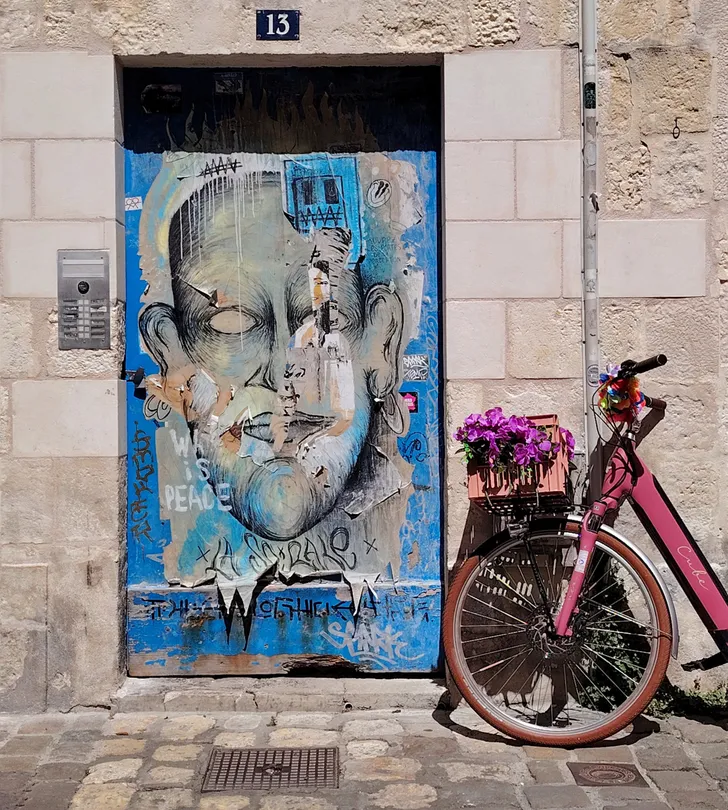 Graffitied Door, La Rochelle