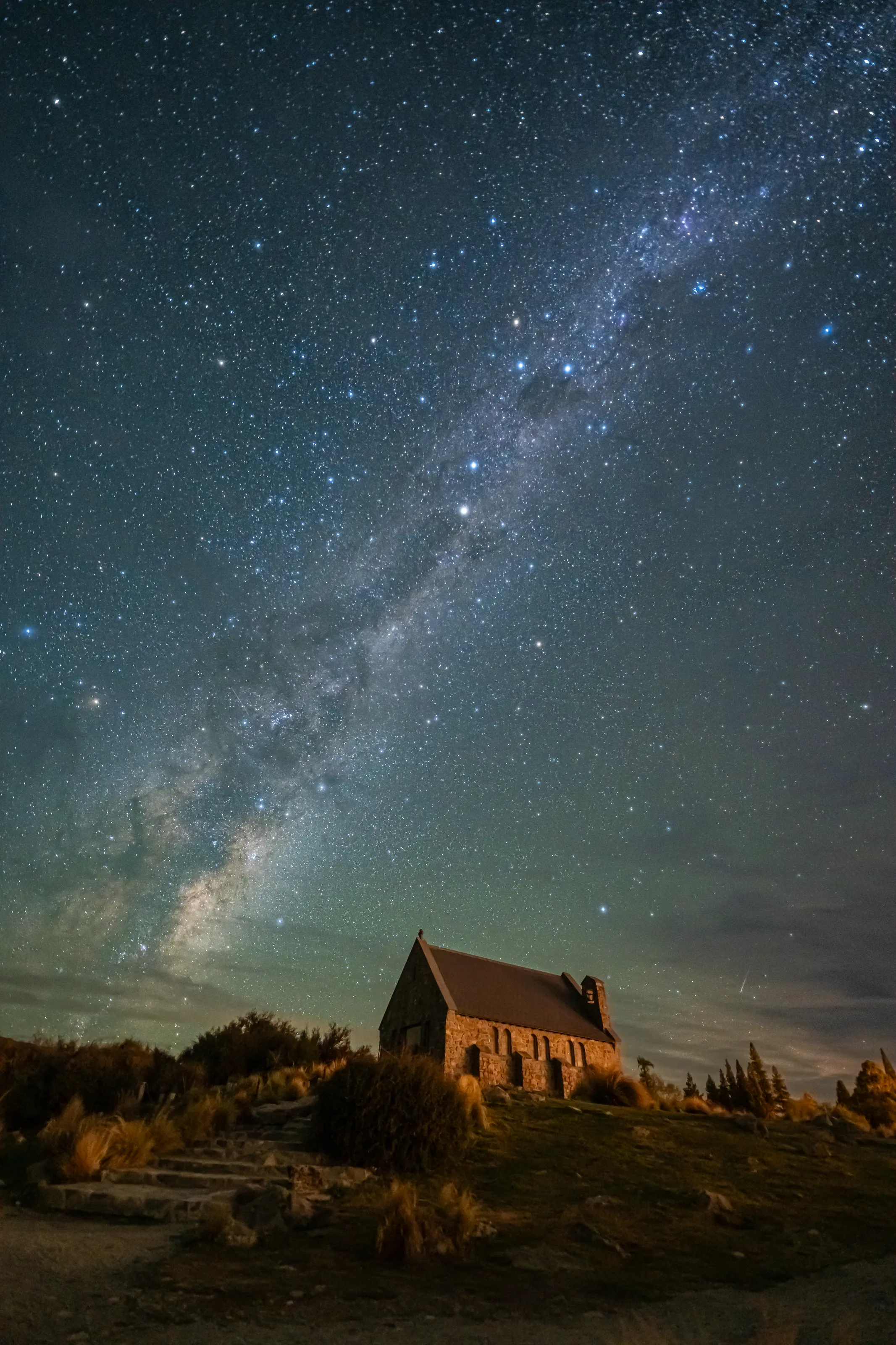 Where faith meets the galaxy — the Milky Way crowns a sacred sanctuary