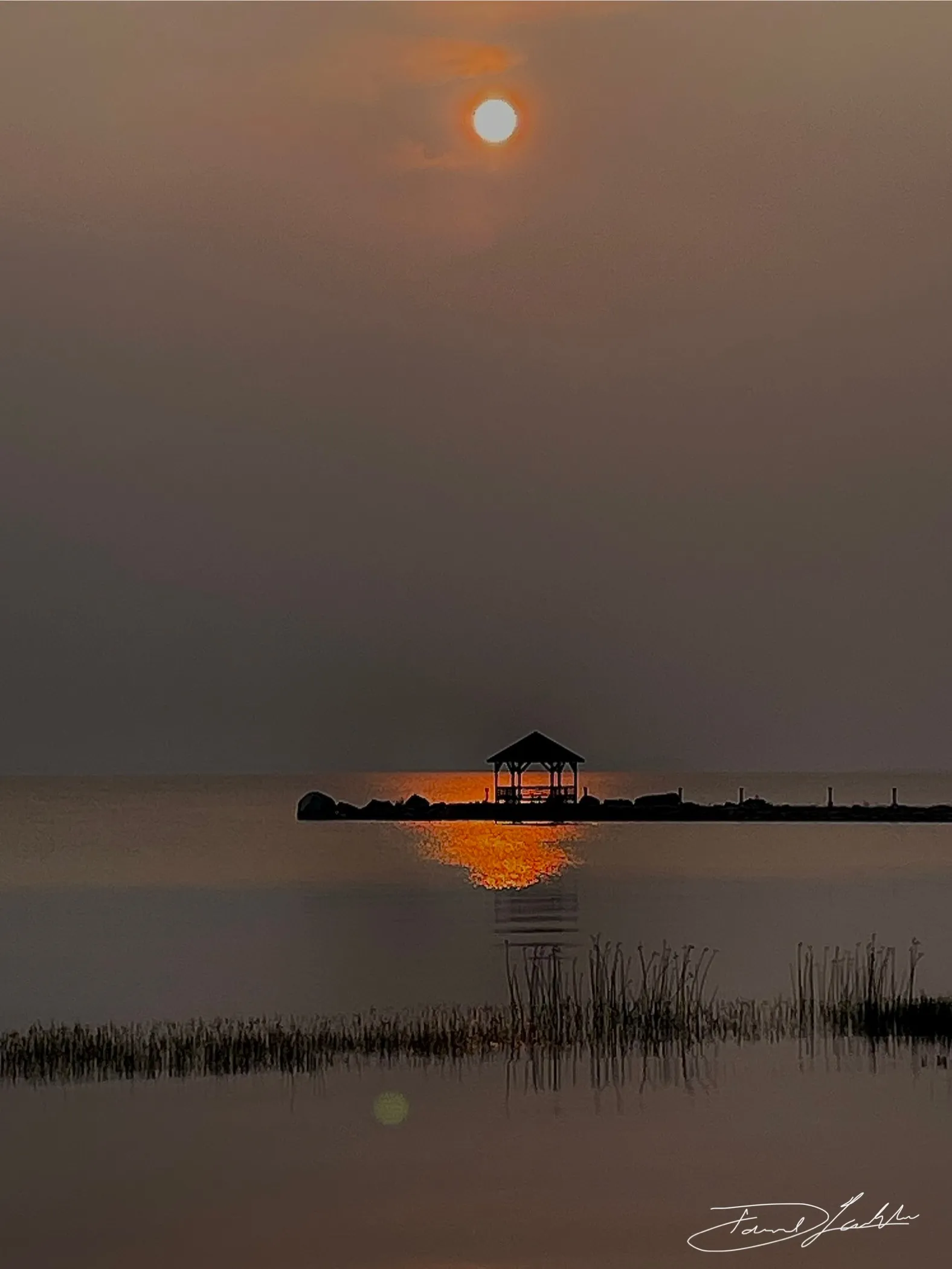 Smokey sunset