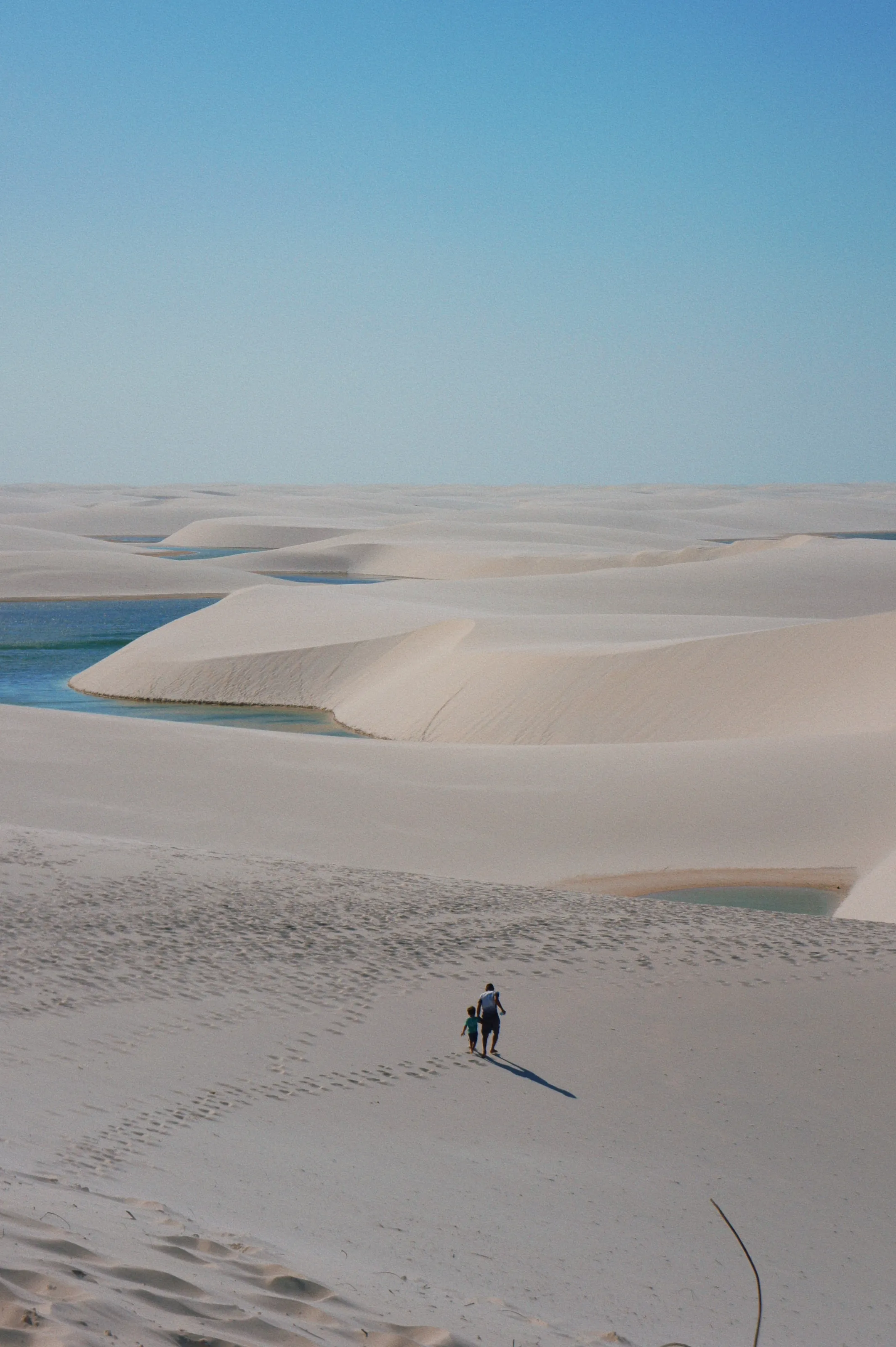 Walking on dunes