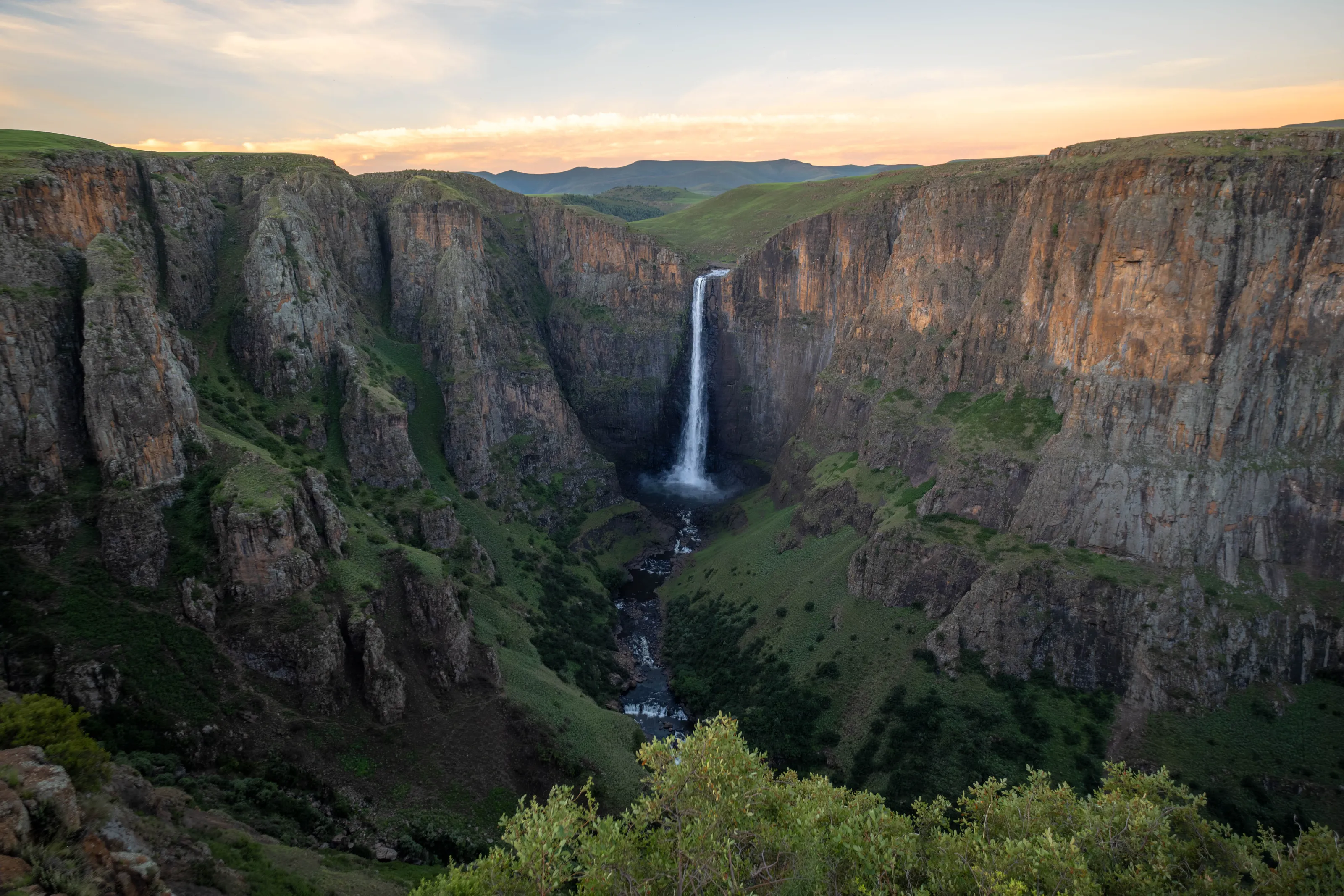 Where Water Meets Sky: Lesotho's Maletsunyane Falls