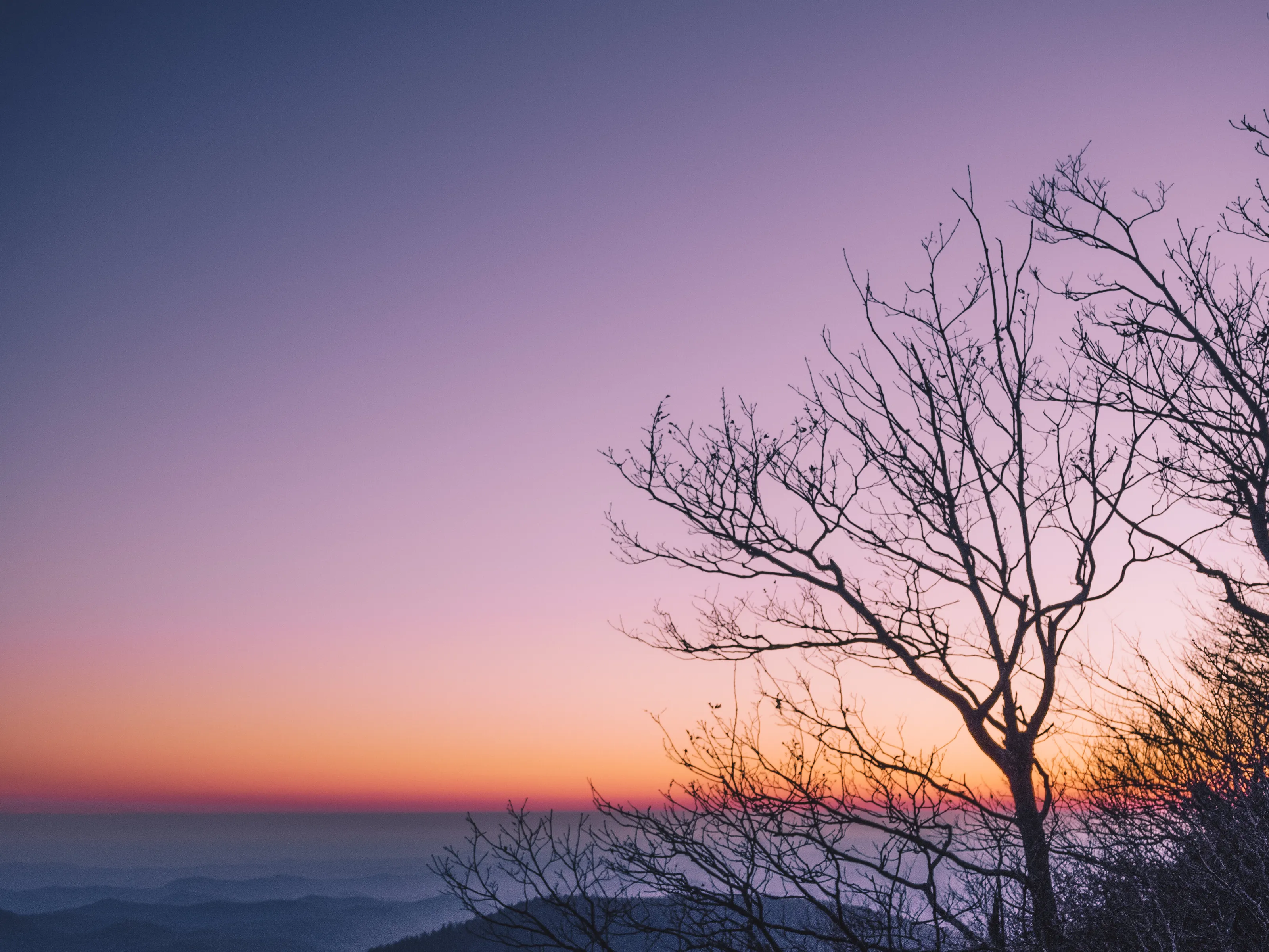 Winter Sunset in the Appalachians