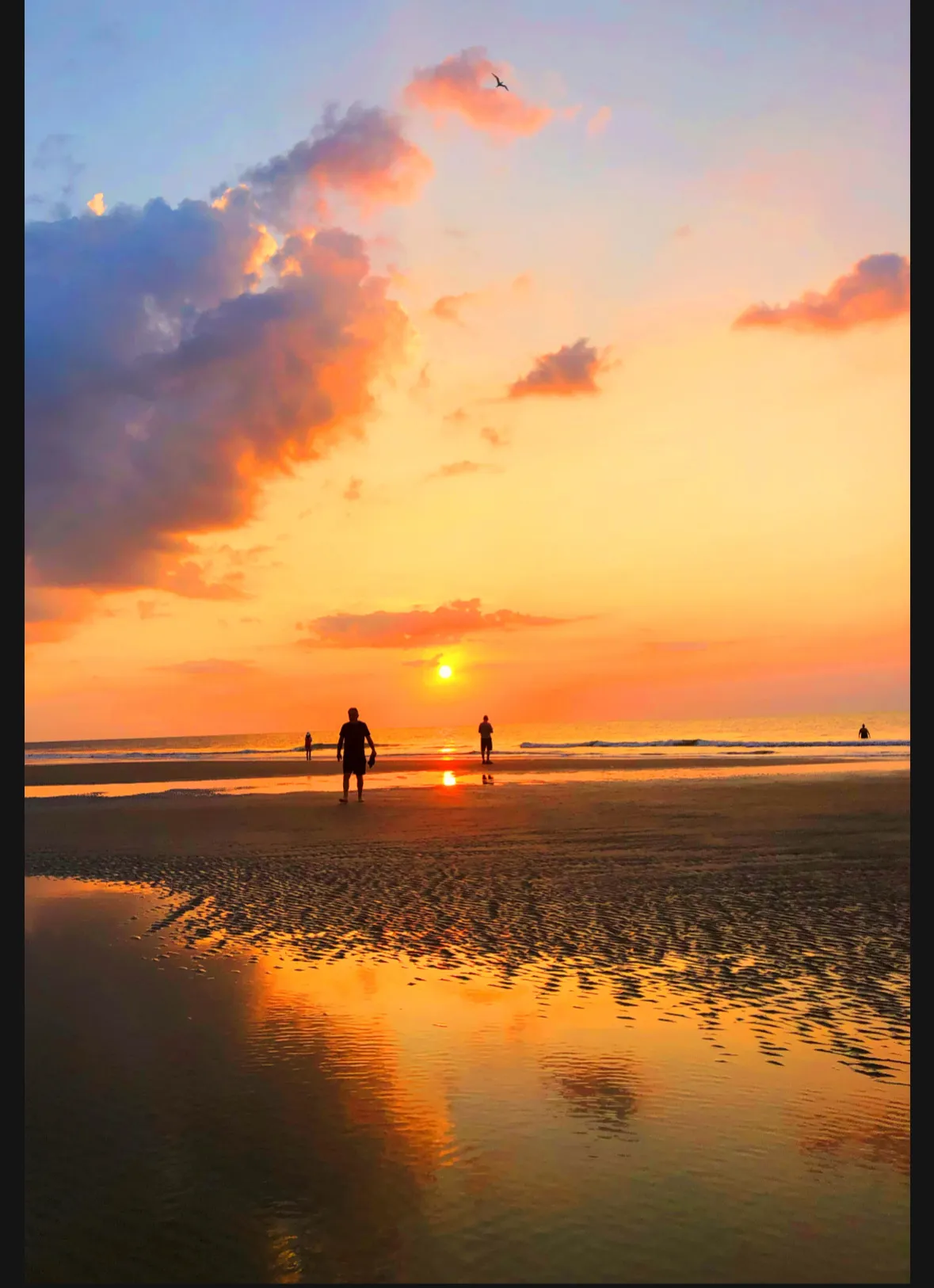 sunset at the beach