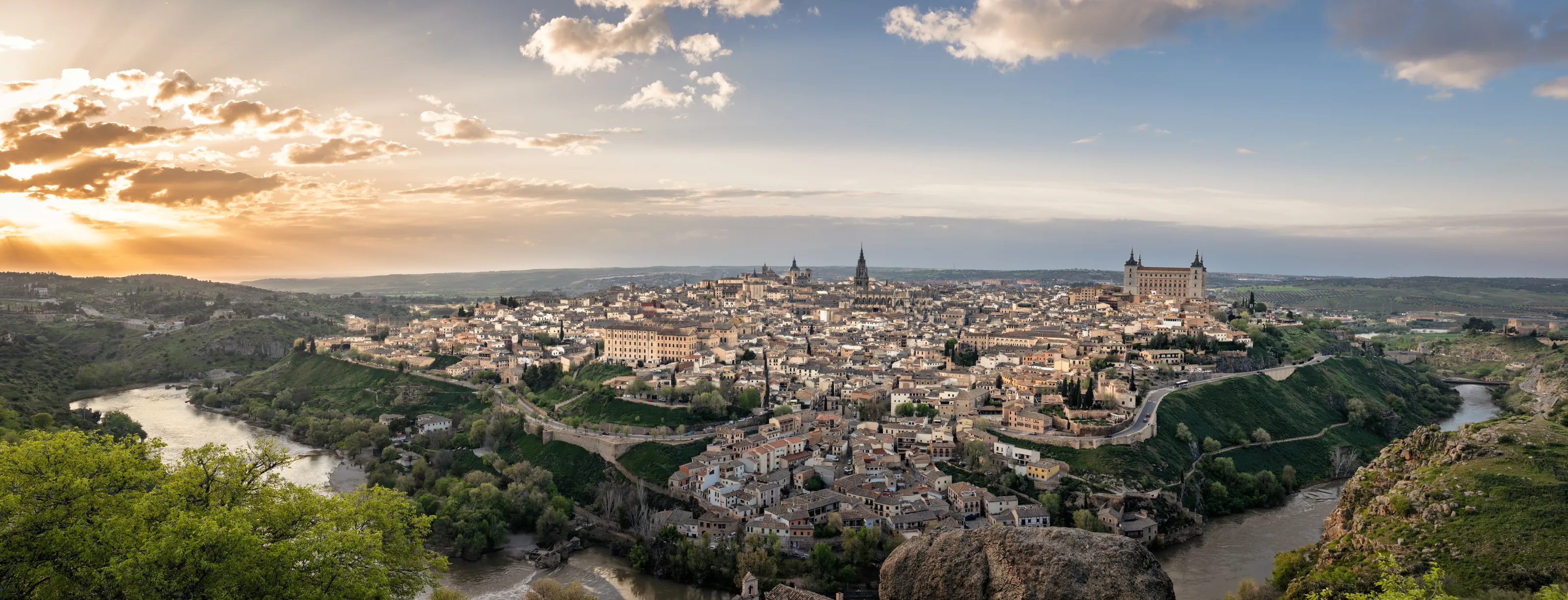 Panoramic Sunset in Toledo