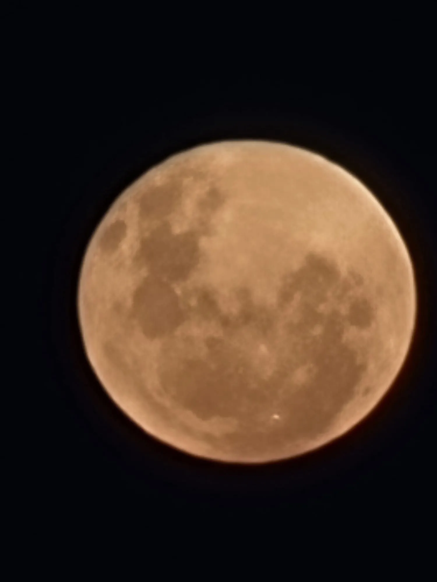 Landscape view of the Full Moon