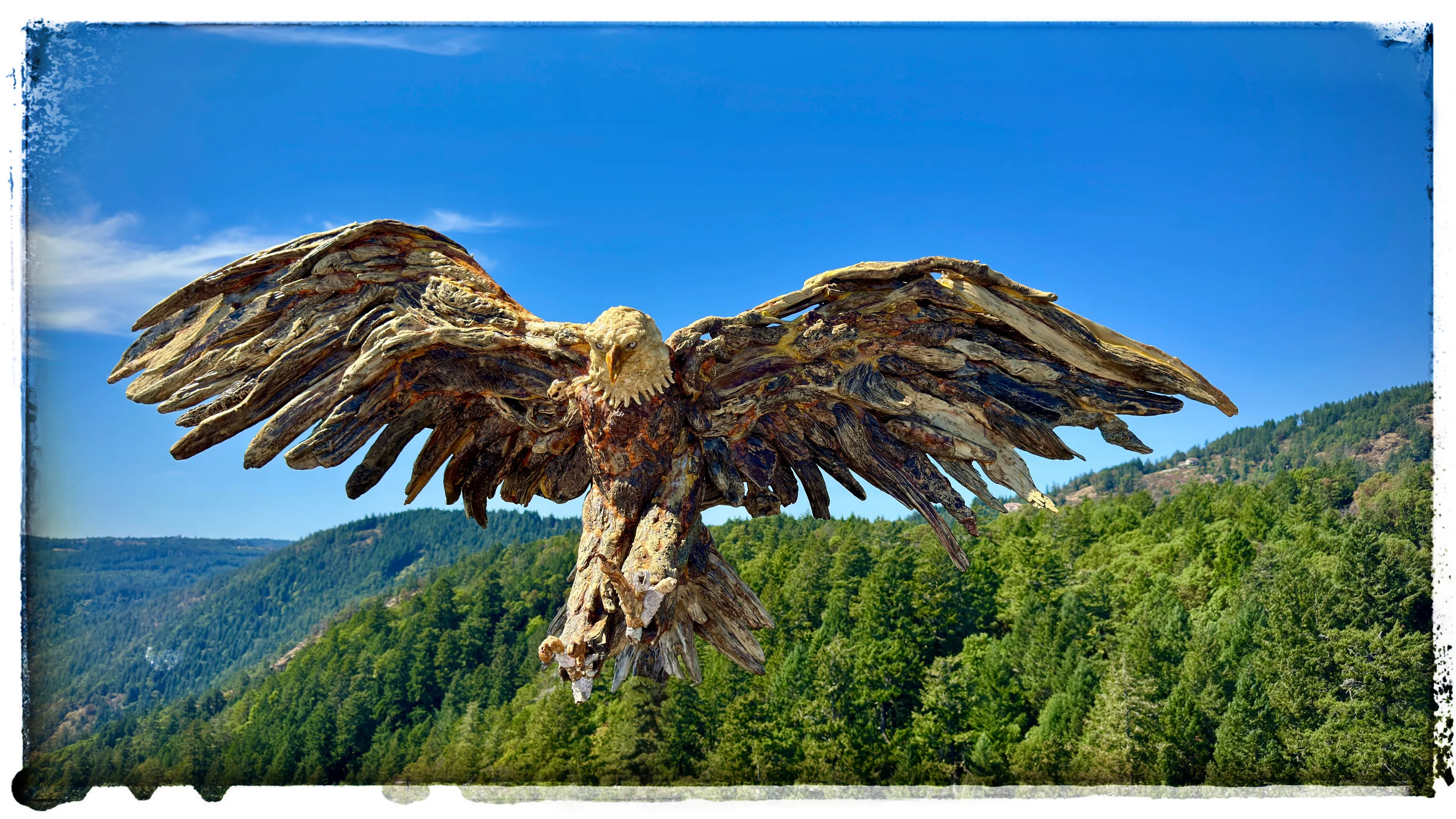 Eagle watching over Malhat Skywalk