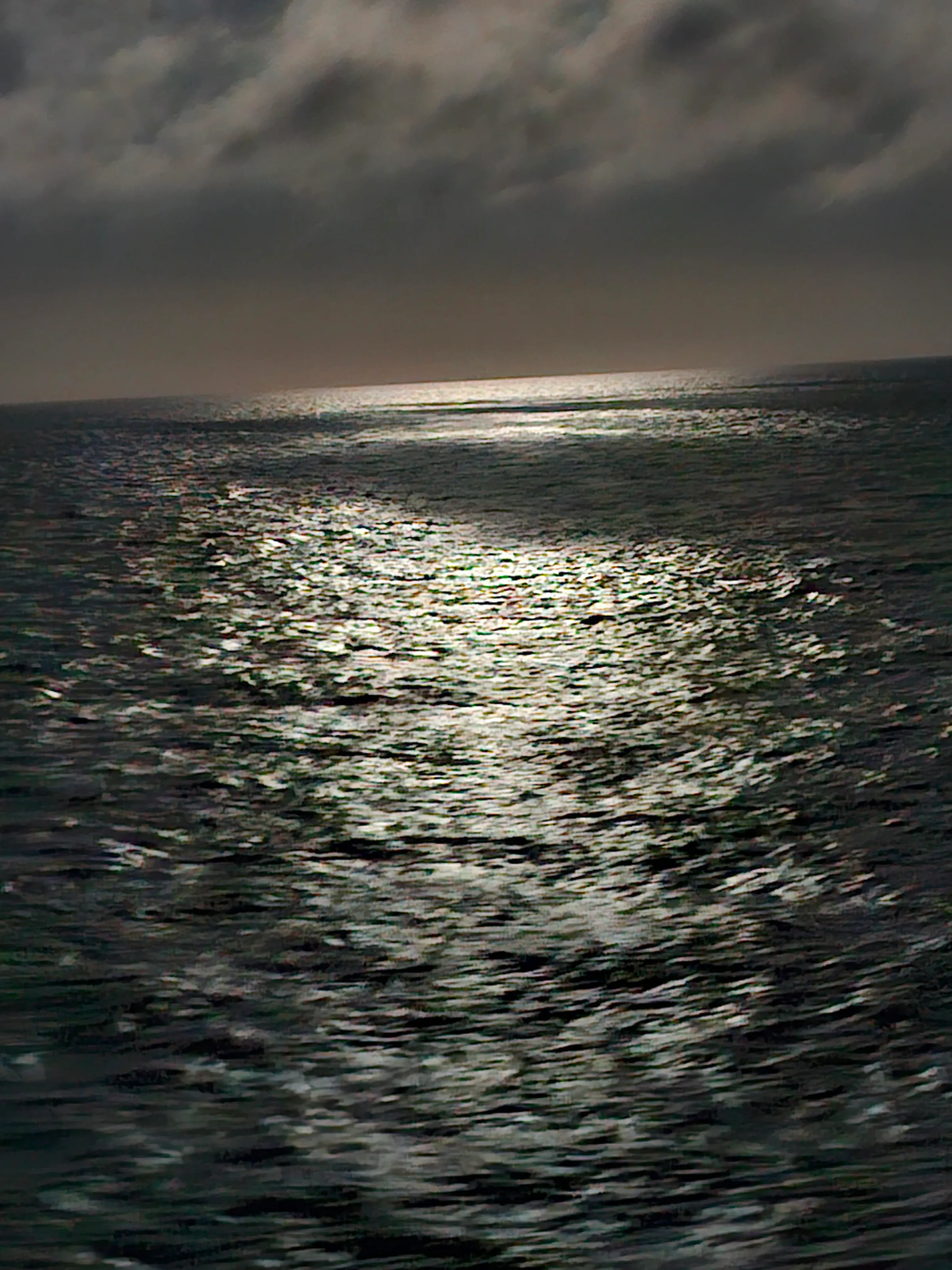 Moon over the see