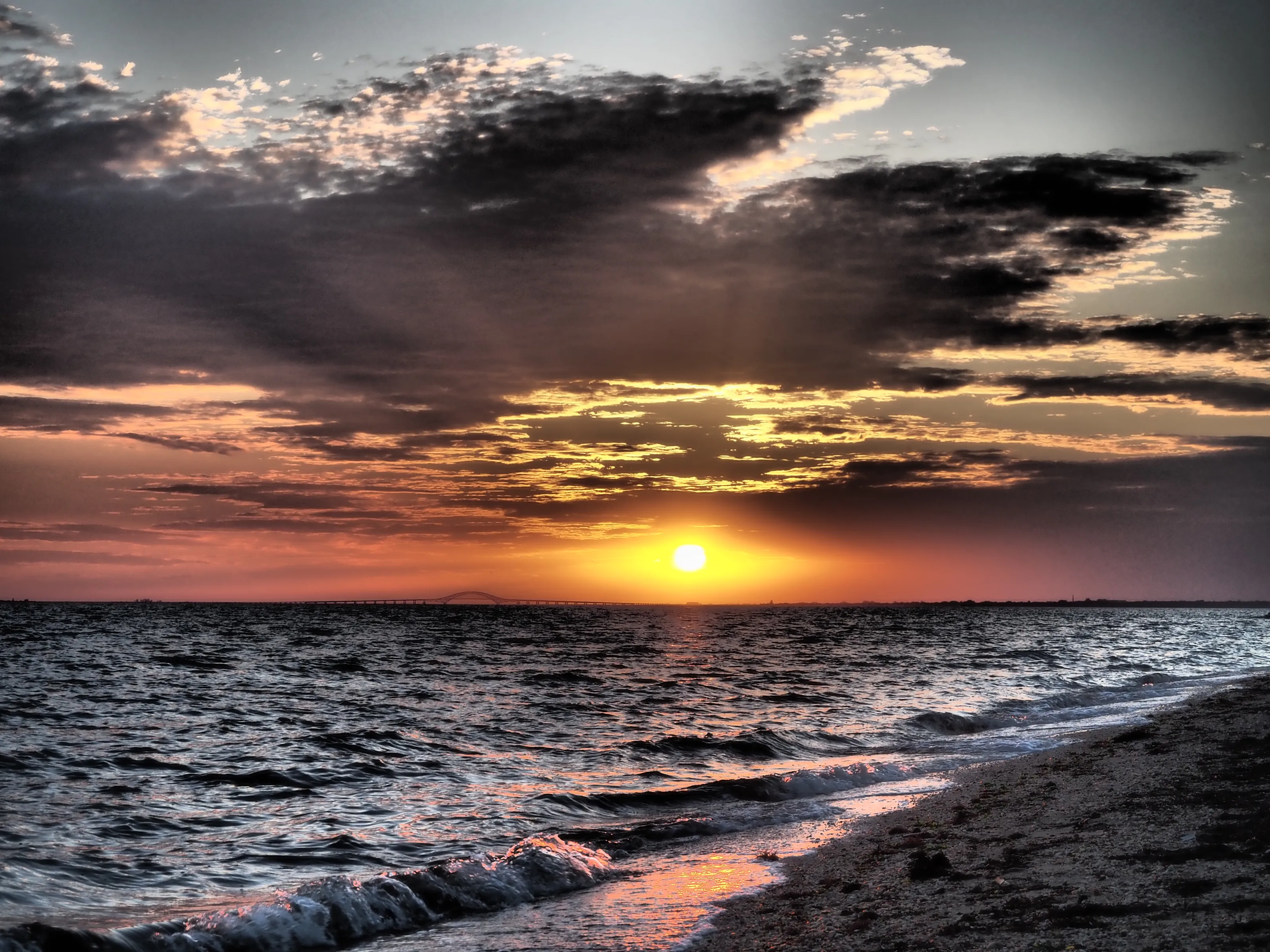 setting sun