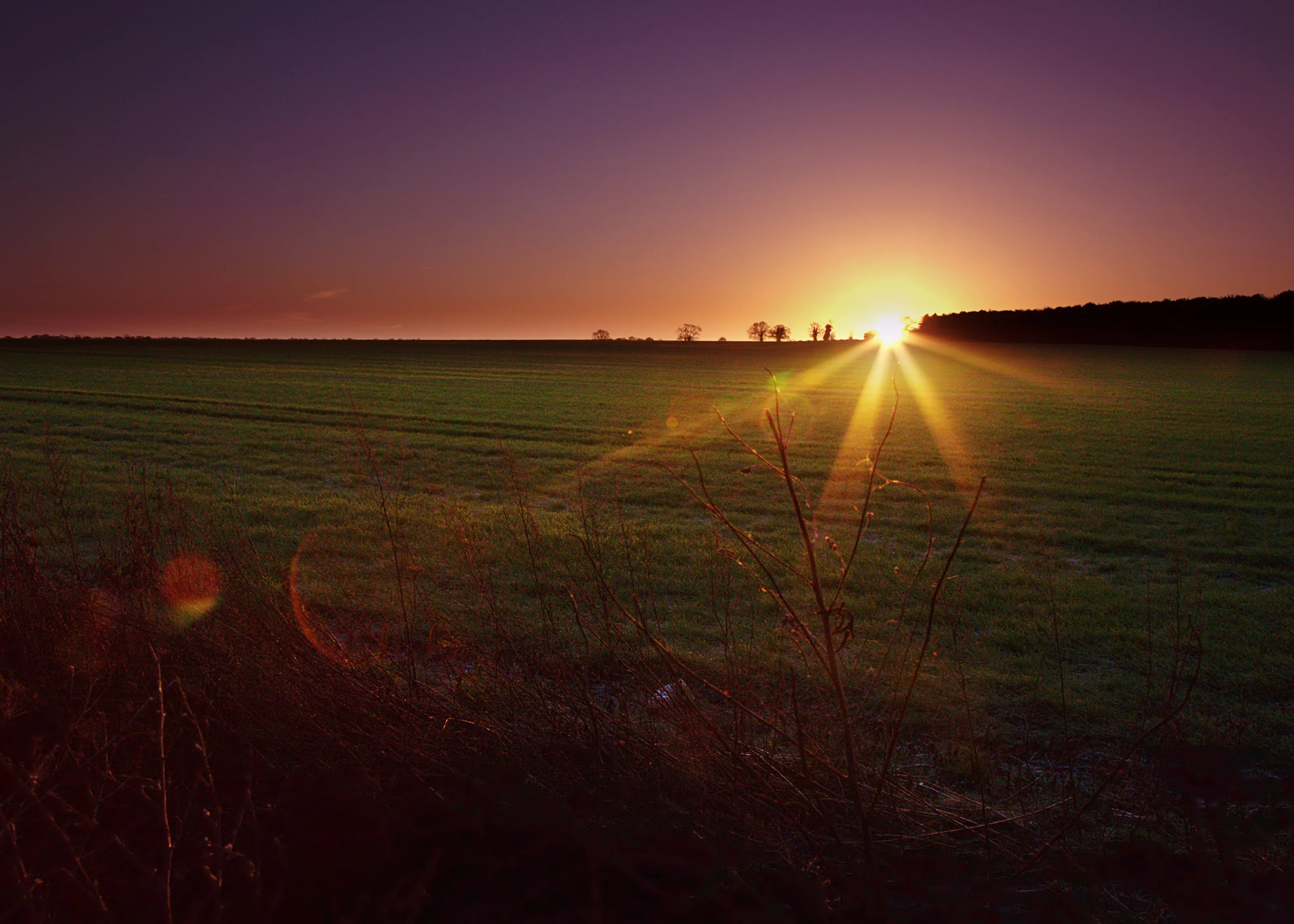 Sunrise in the country