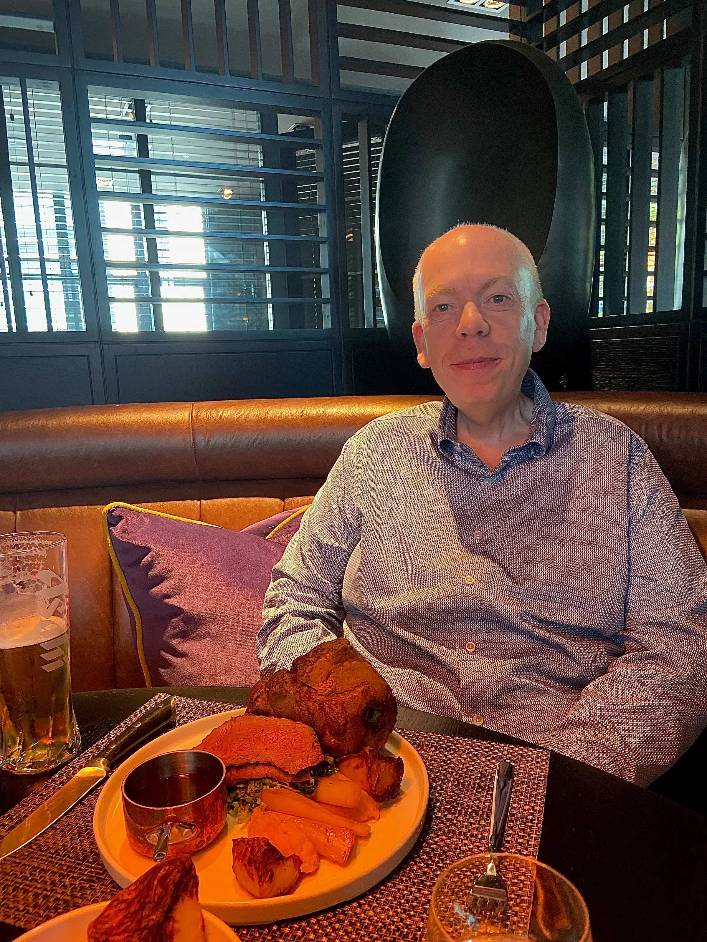 quiet sunday lunch with my dad
