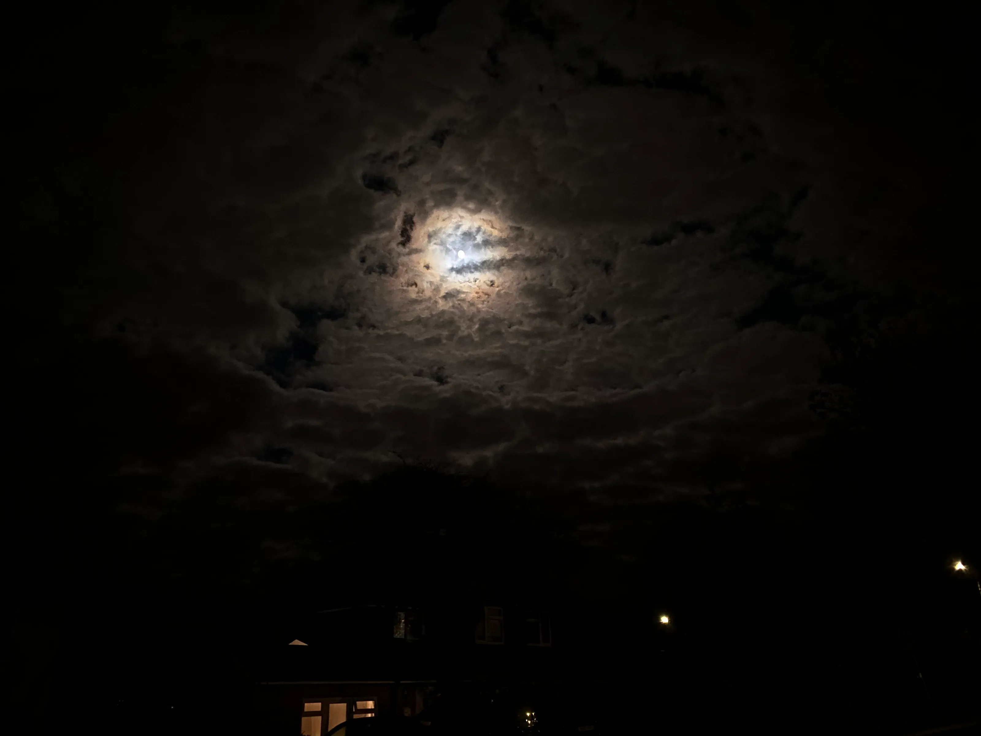 The moon at night