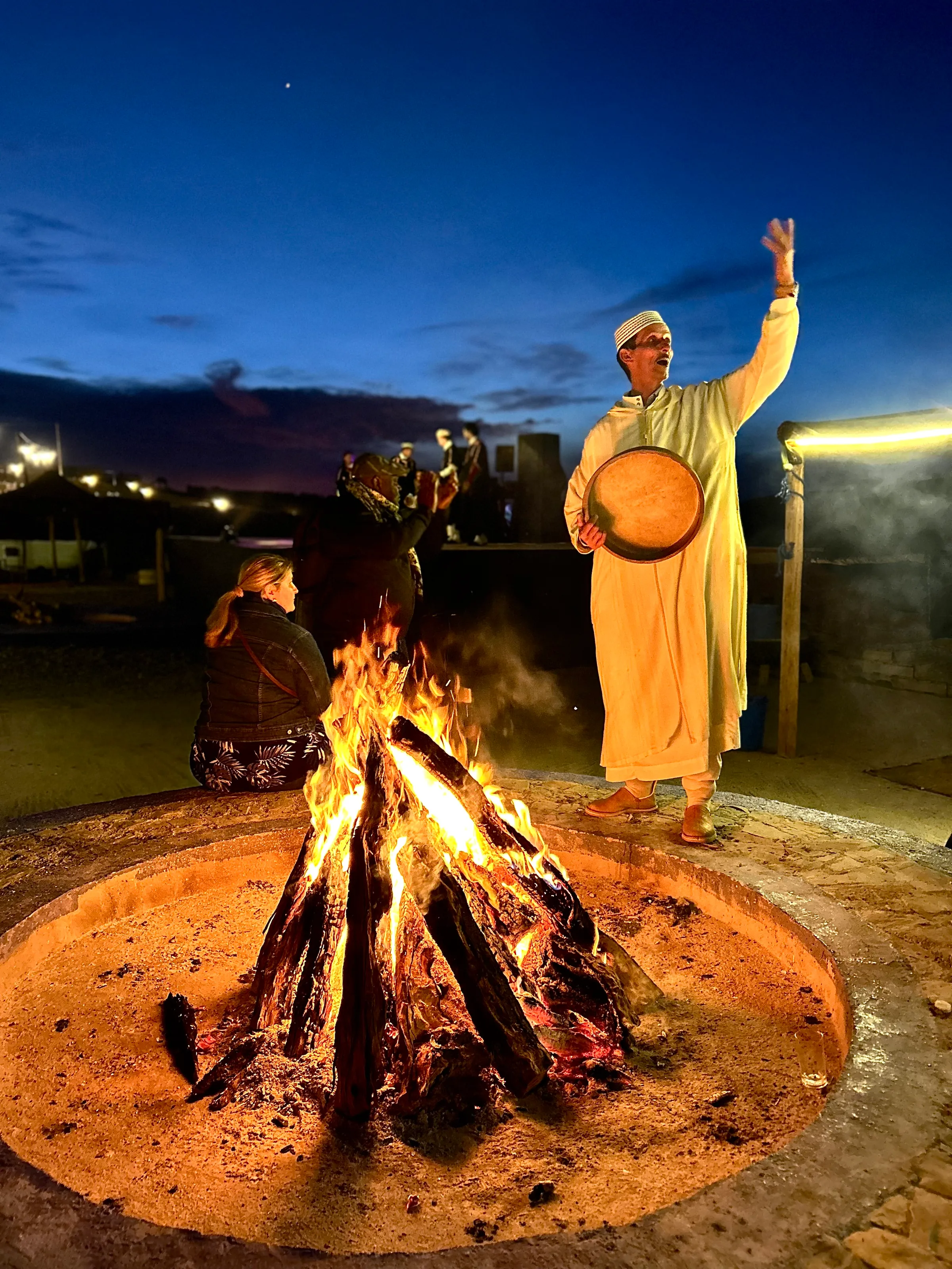 Flame Man, Morocco Desert