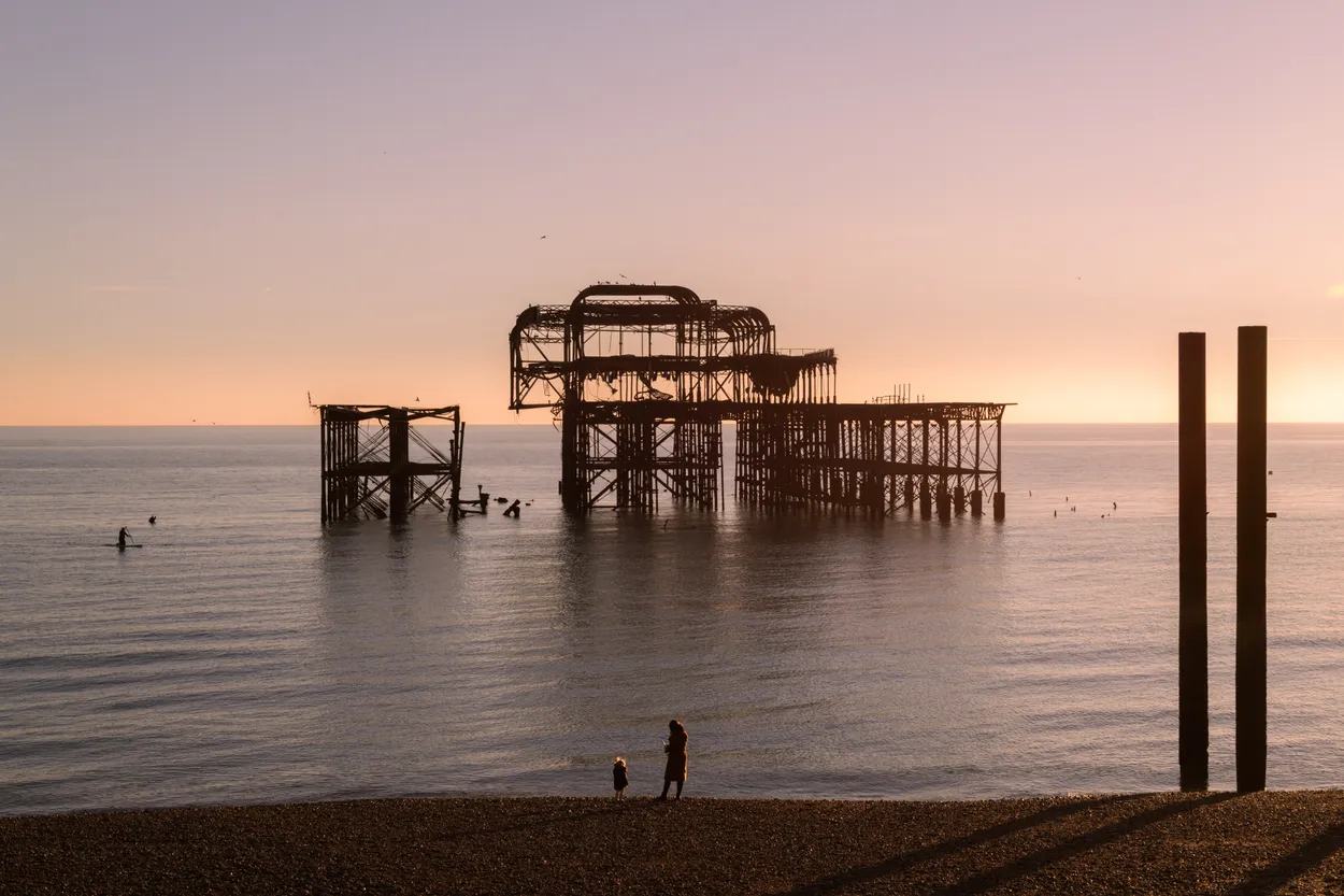 Brighton's West Pier at Sunset