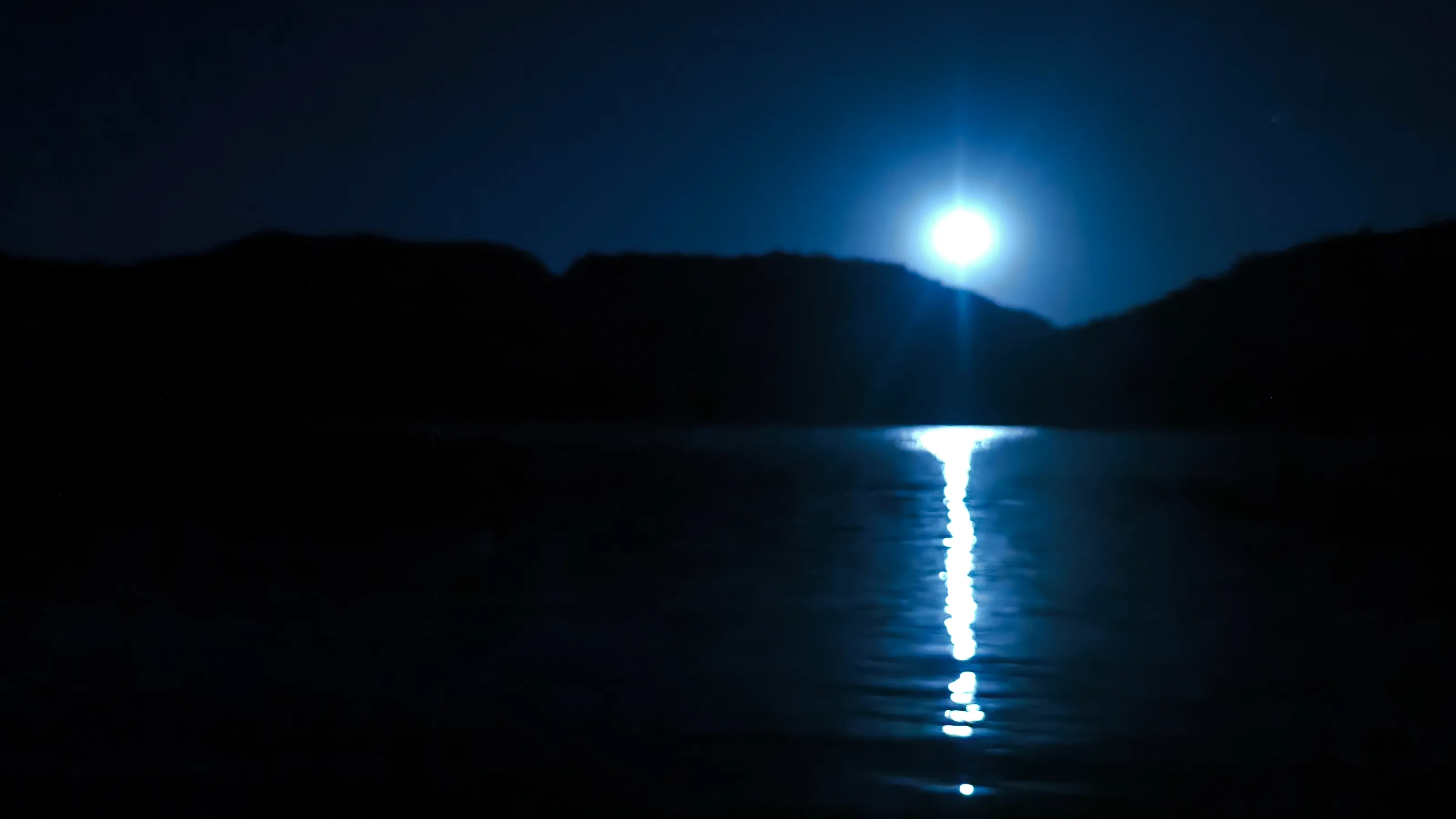 Moonlight and sea