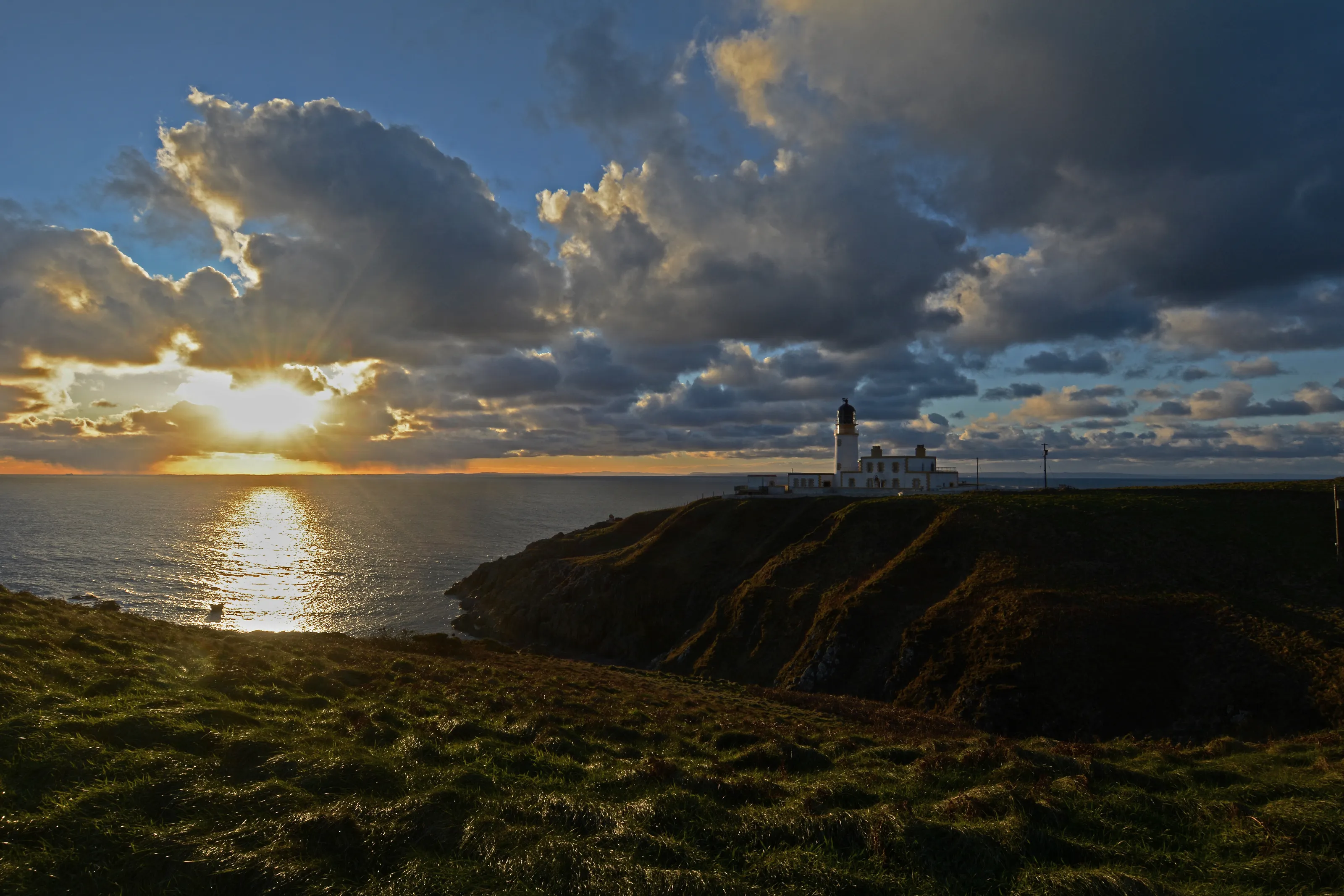 Sunset over the sea